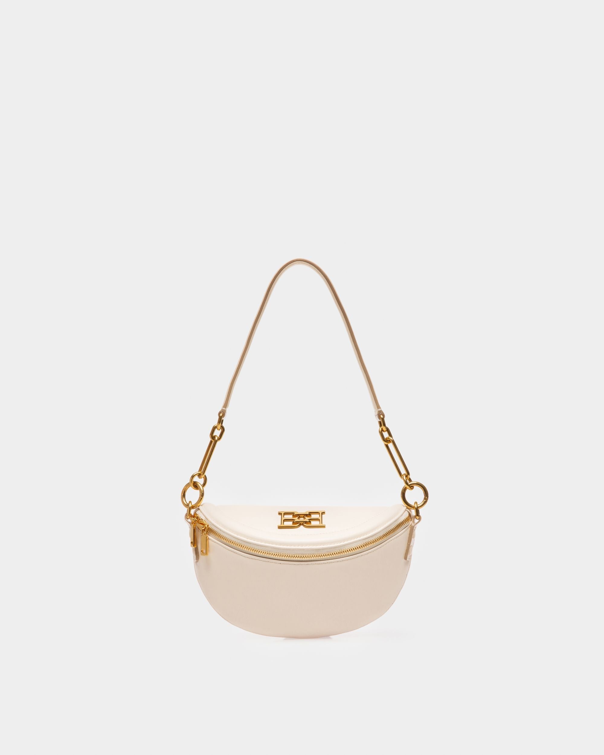 Breen Leather Minibag In Bone - Women's - Bally - 01
