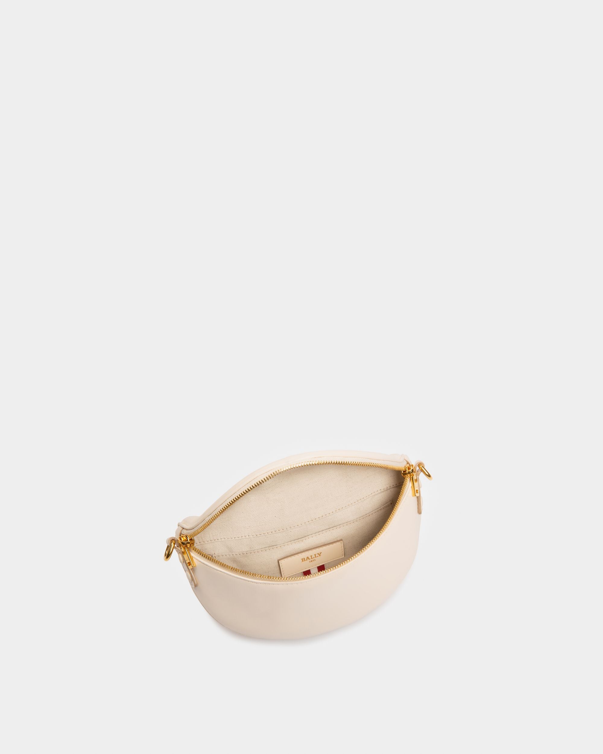 Breen Leather Minibag In Bone - Women's - Bally - 04