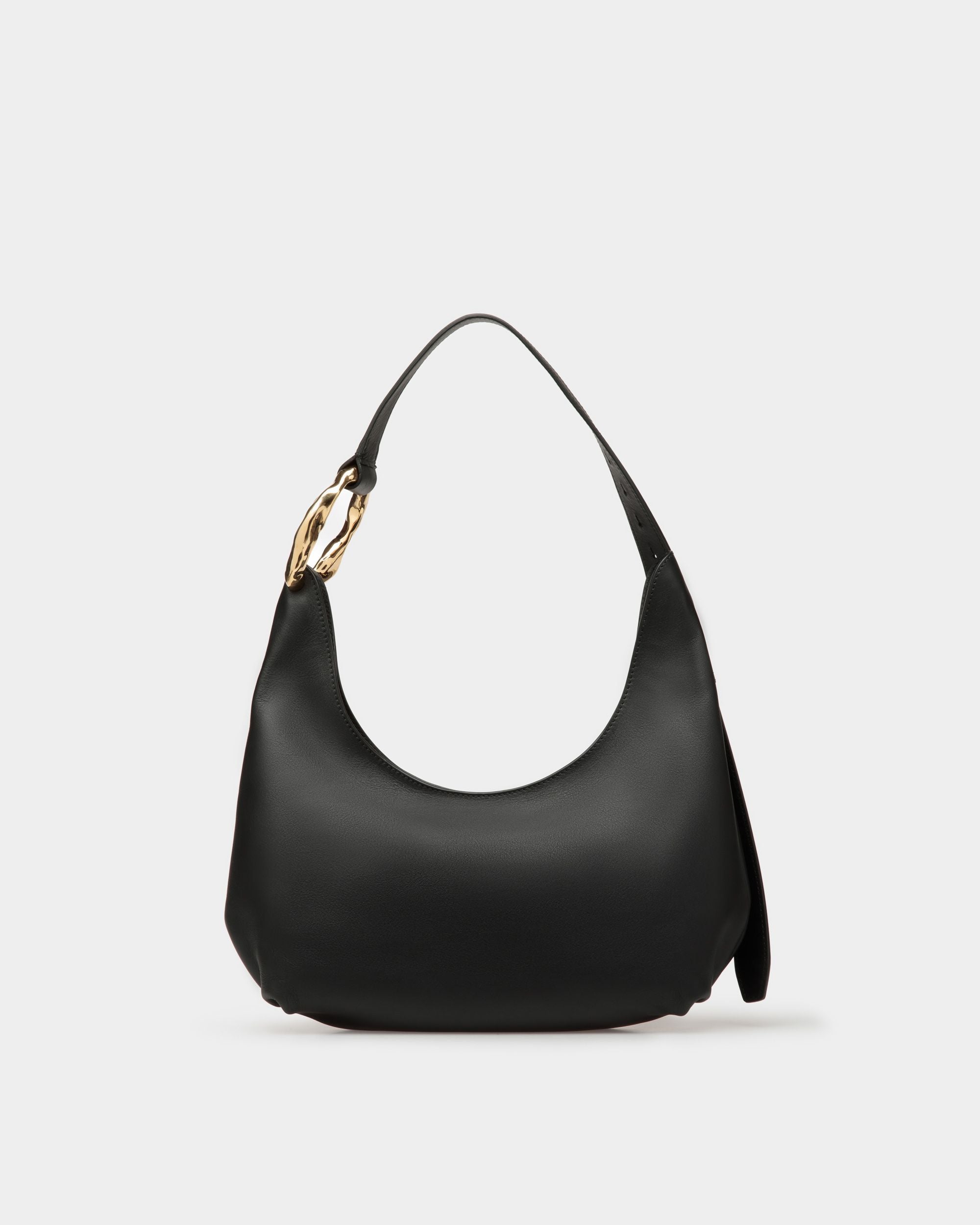 Baroque Hobo Bag In Black Leather - Women's - Bally - 03