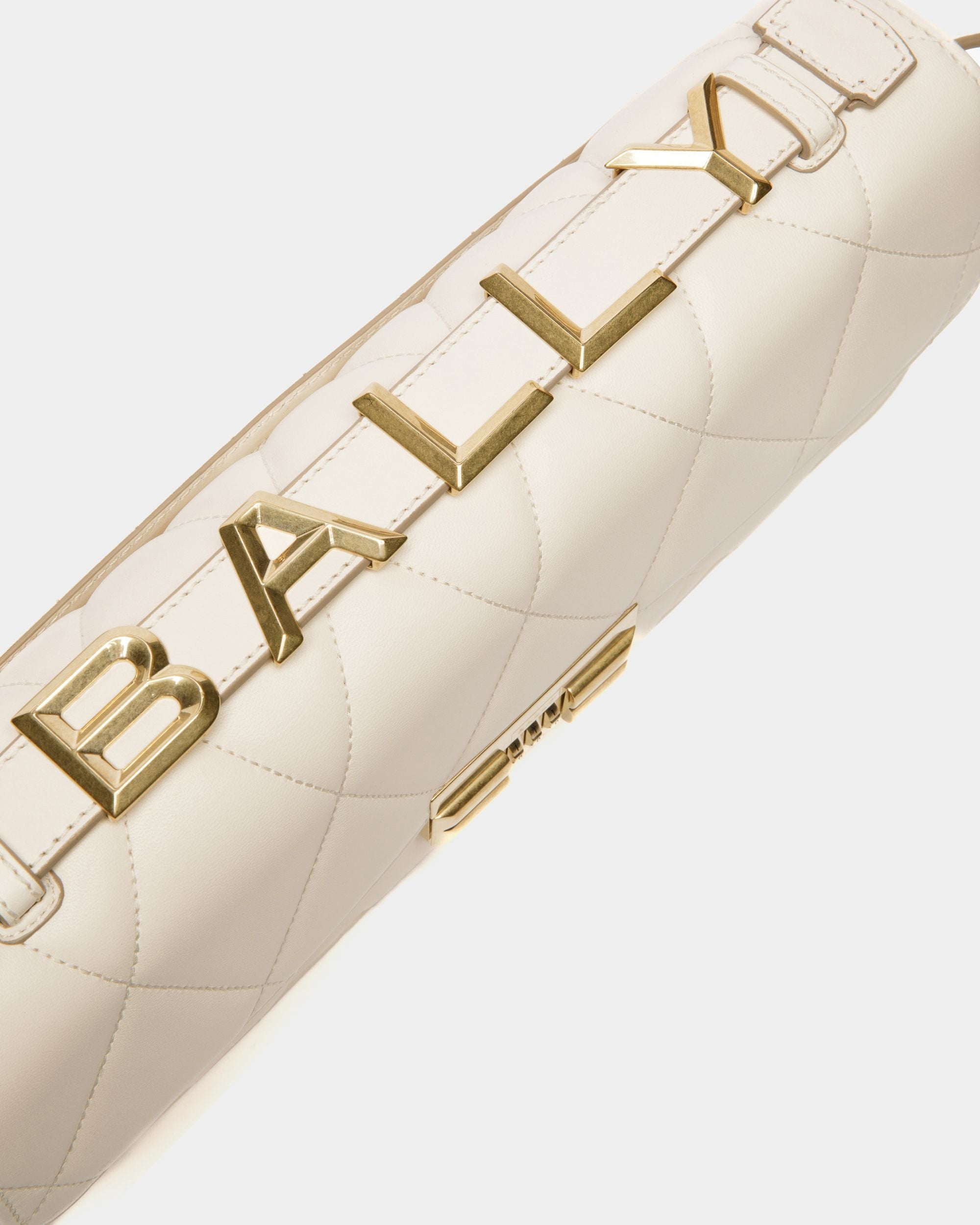Logo Crossbody Large In Bone Leather - Women's - Bally - 06