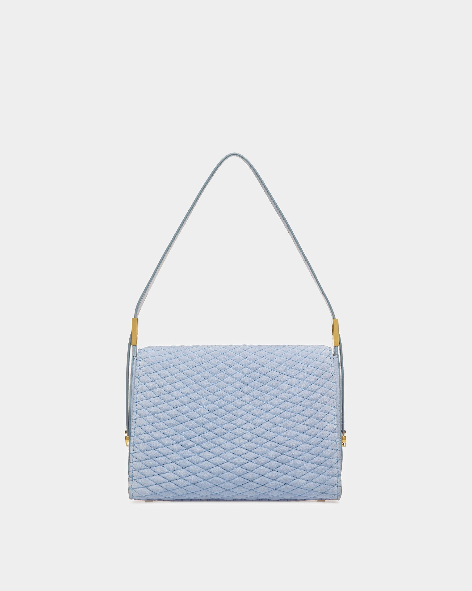 Emblem Top Handle In Quilted Suede - Women's - Bally - 03