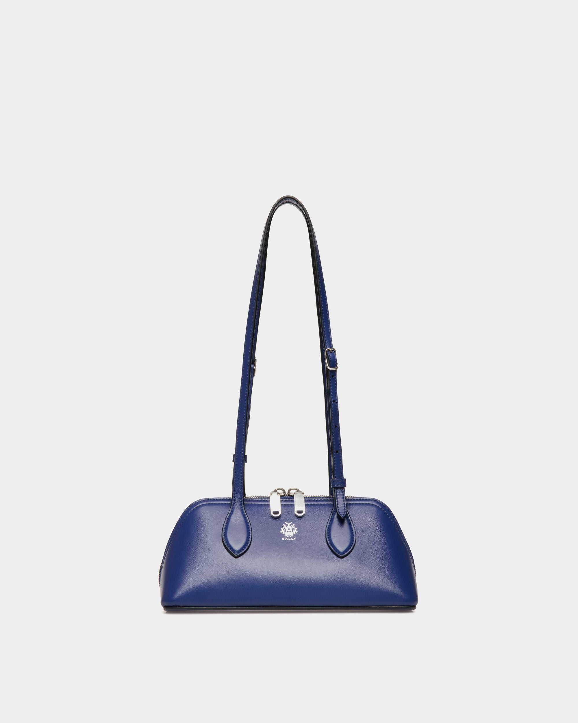 Ray Minibag in Blue Leather - Women's - Bally - 01
