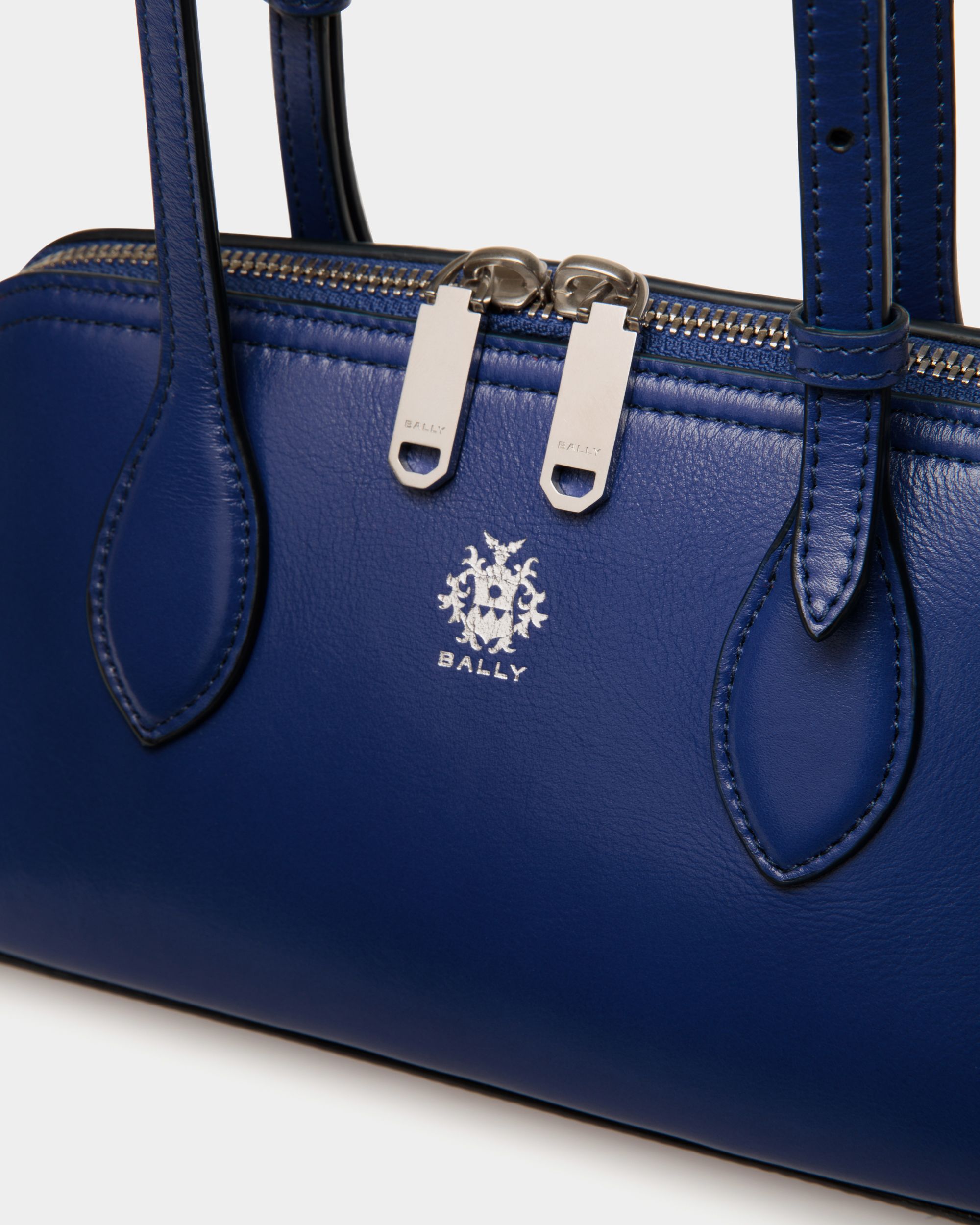 Ray Minibag in Blue Leather - Women's - Bally - 05