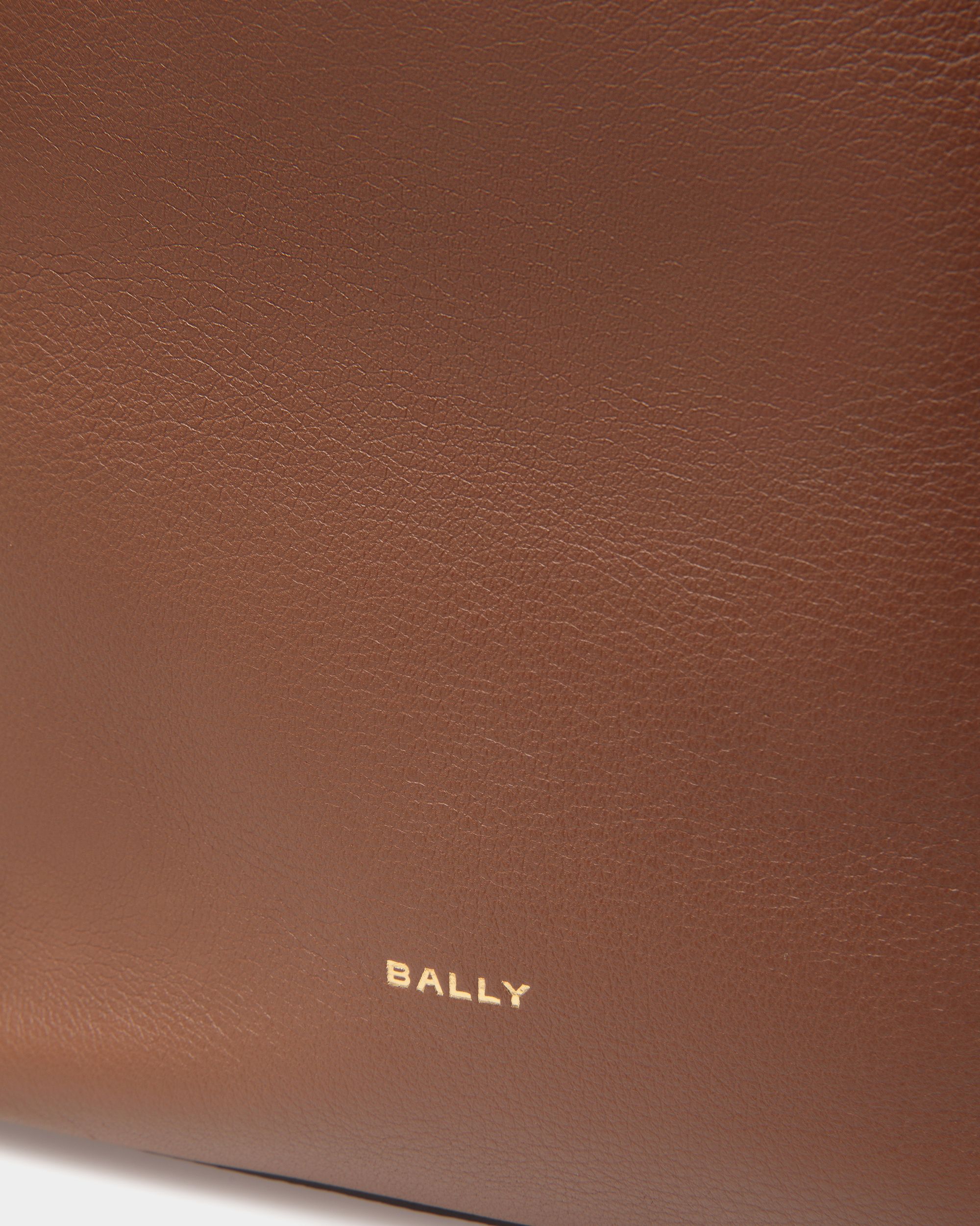 Code Bucket Bag In Brown Leather - Women's - Bally - 05