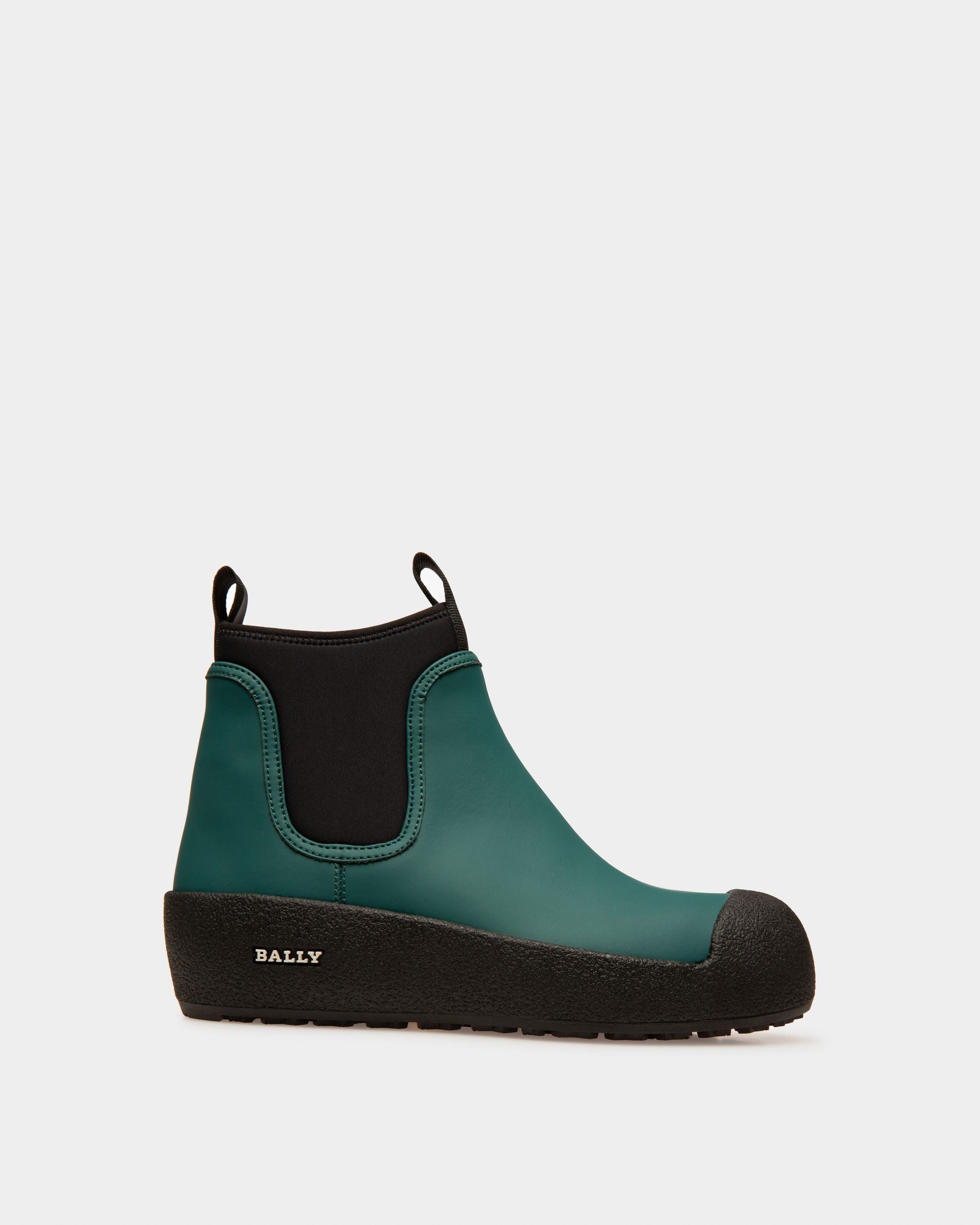 Gadey Leather And Rubber Boots In Green - Women's - Bally - 01