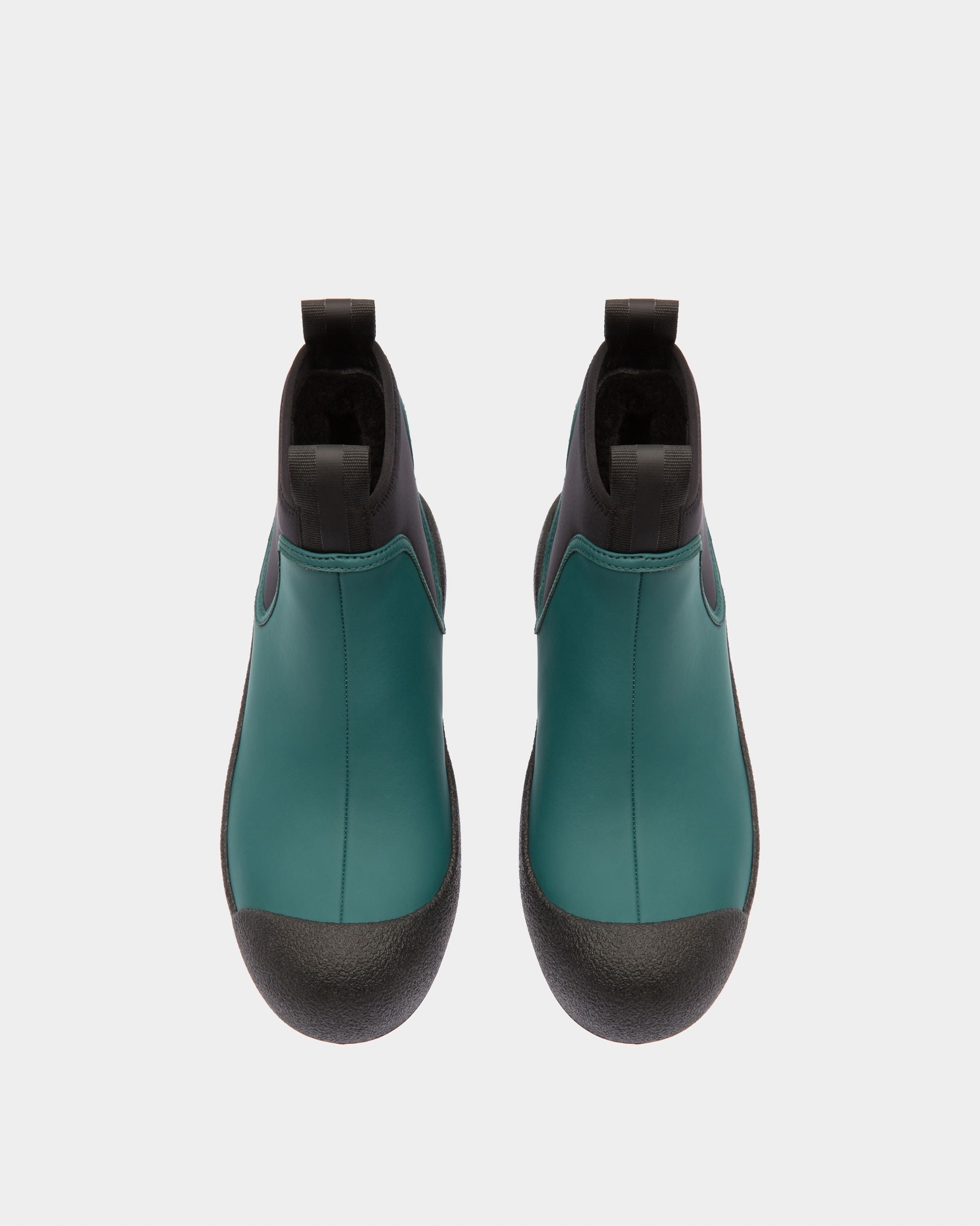 Gadey Leather And Rubber Boots In Green - Women's - Bally - 02