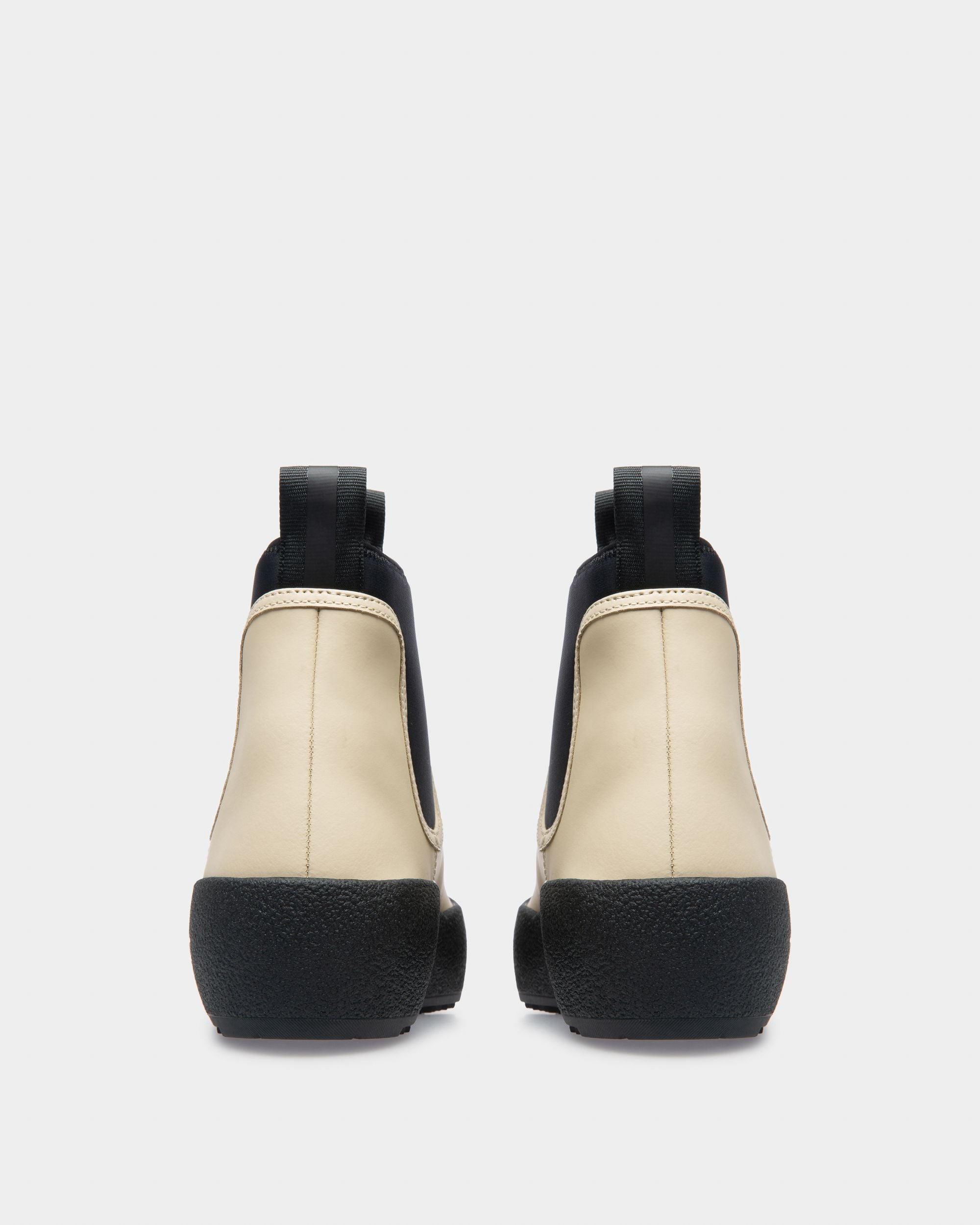 Gadey Leather Booties In Beige - Women's - Bally - 04