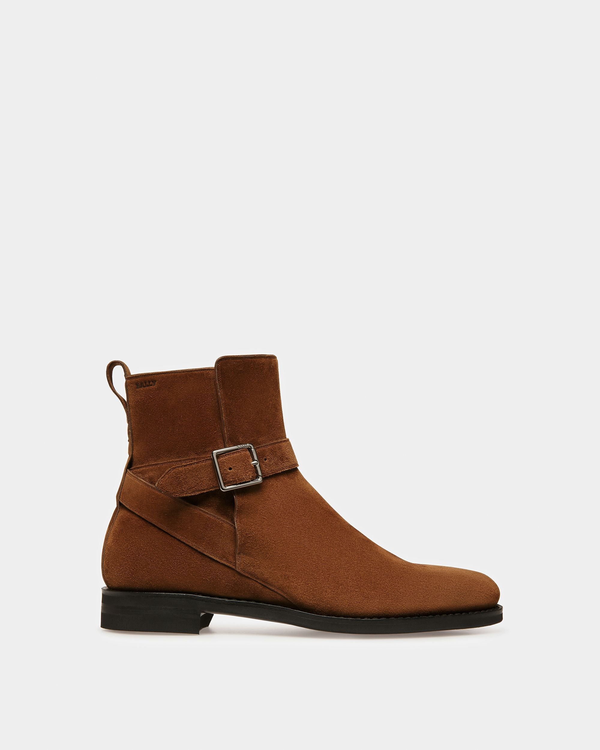 Filly Leather Boots In Brown - Women's - Bally - 01