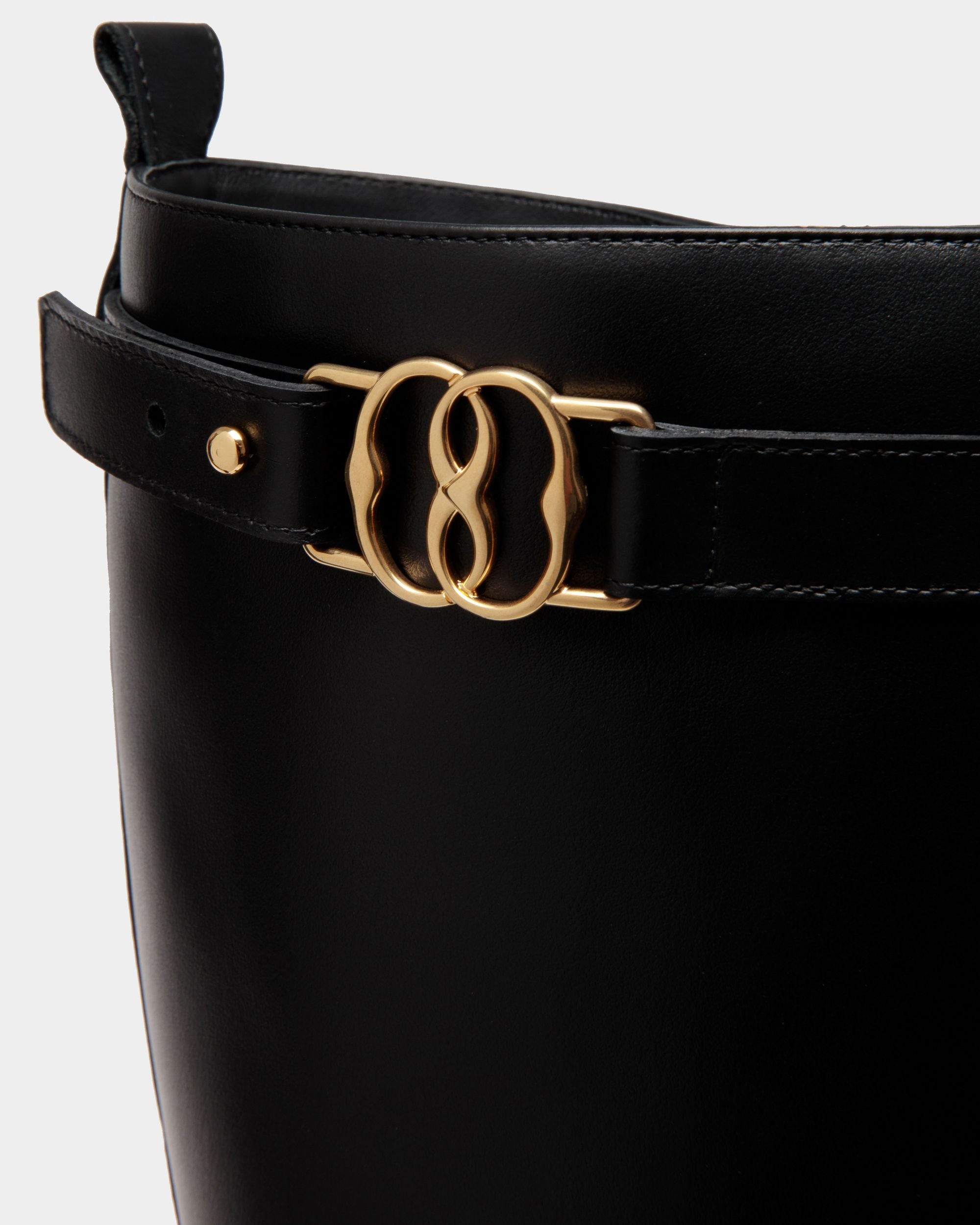 Enga Long Boots In Black Leather - Women's - Bally - 04