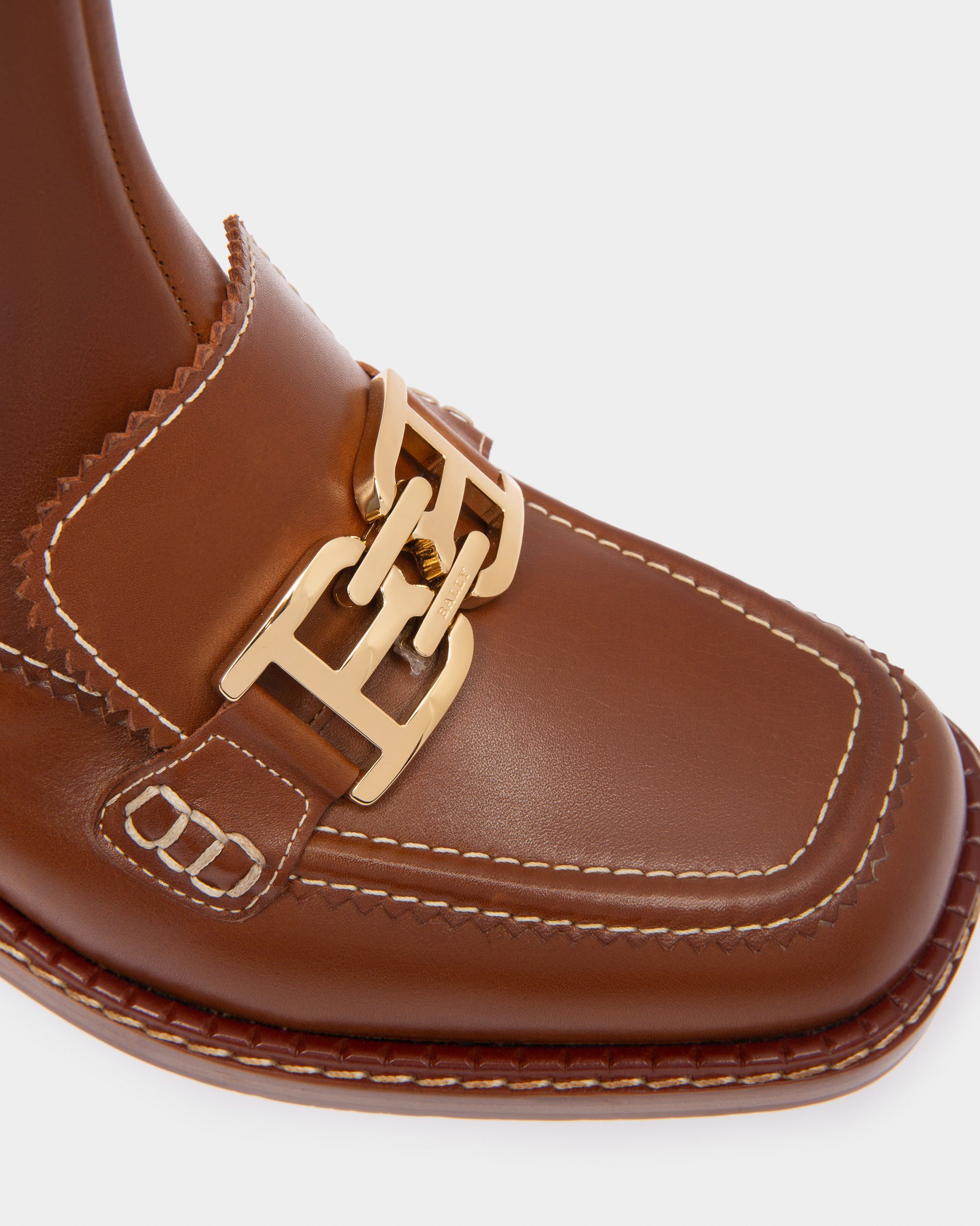 Ebele Leather Long Boots In Brown - Women's - Bally - 06
