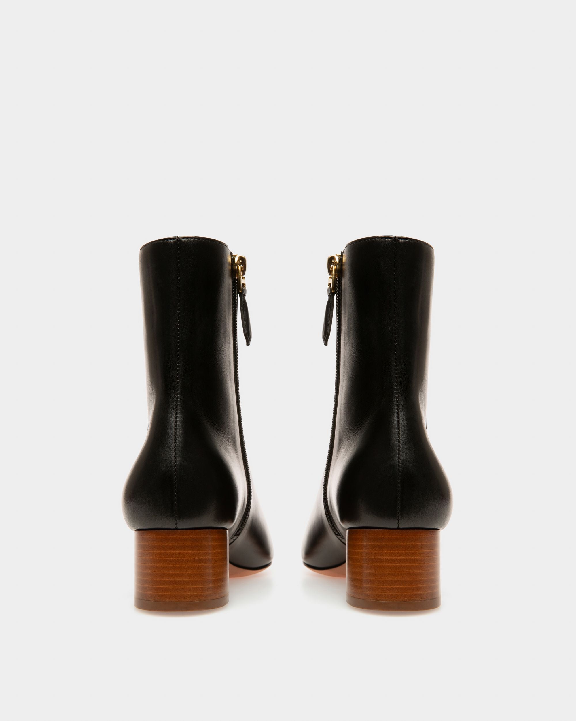 Glenda Leather Boots In Black - Women's - Bally - 04