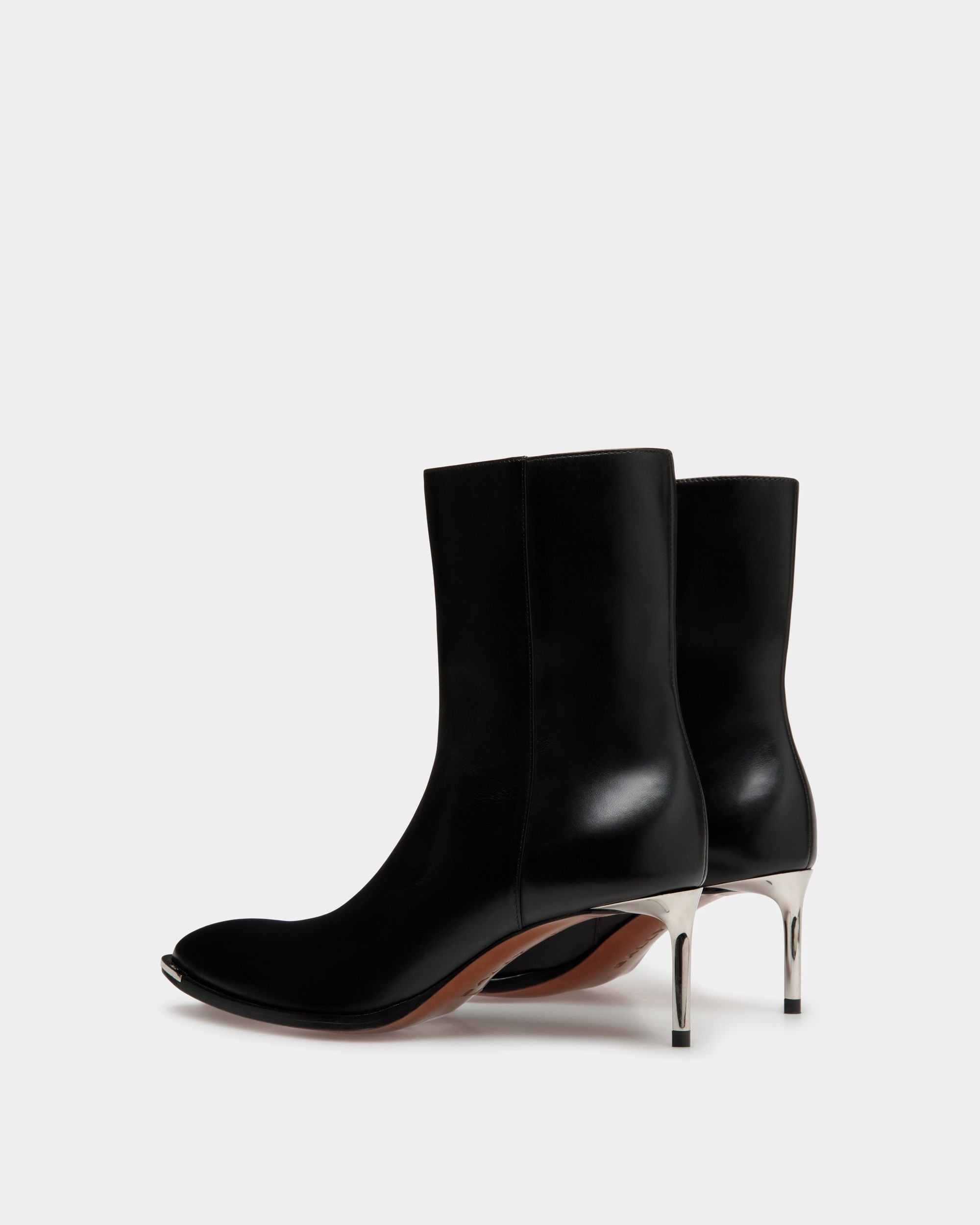 Hannika Boots In Black Leather - Women's - Bally - 04