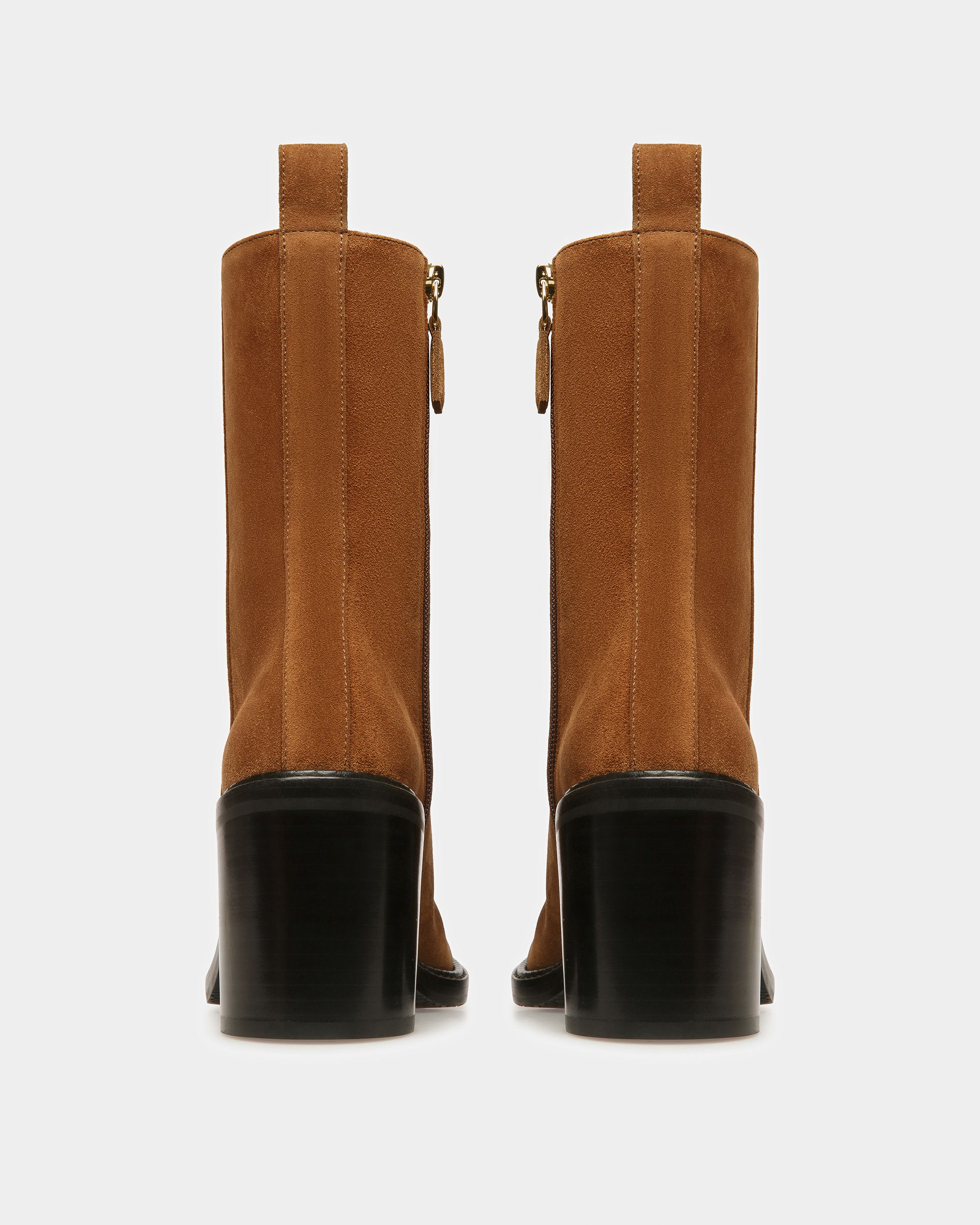 Austine Leather Boots In Brown - Women's - Bally - 04