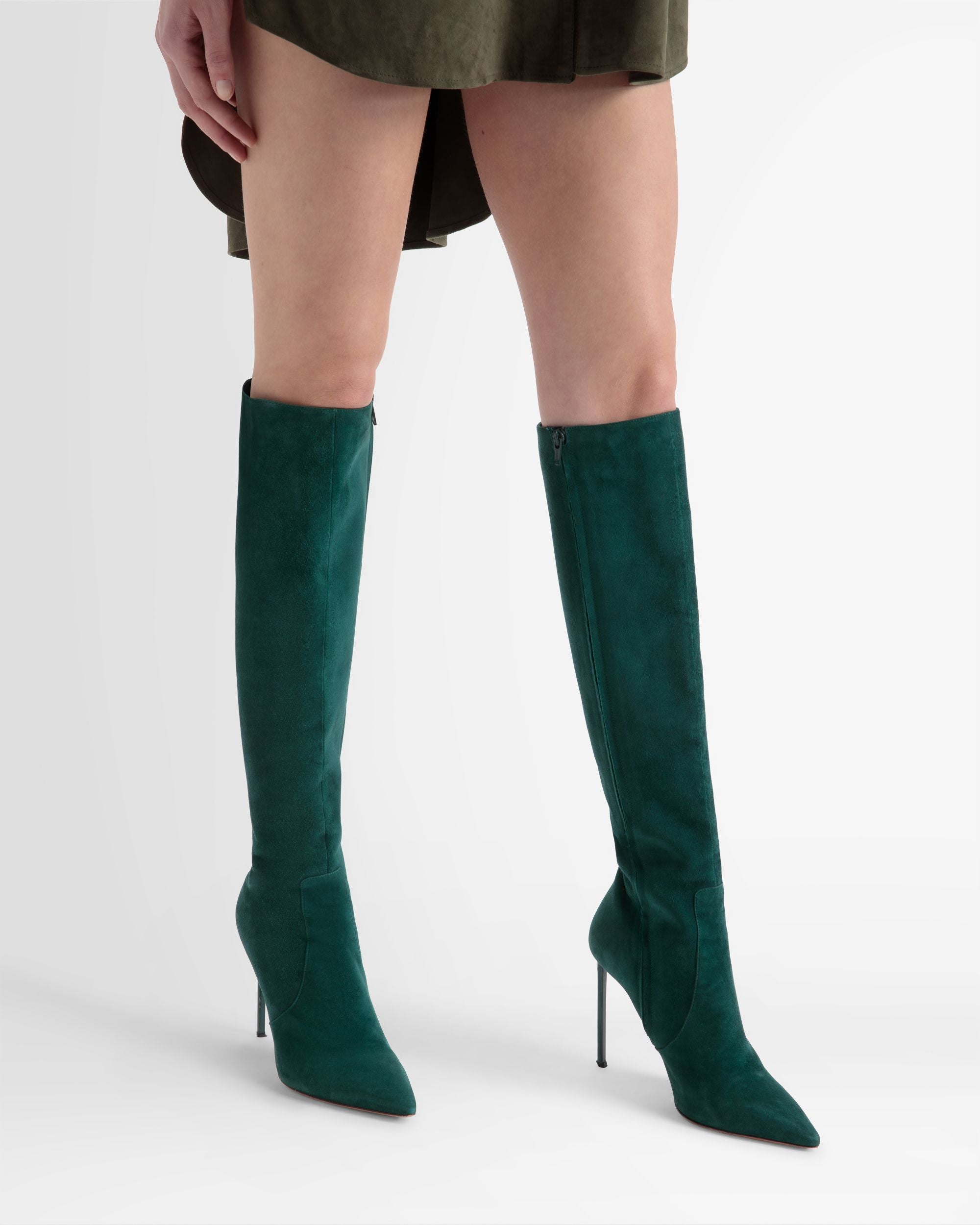 Block Boot In Suede - Women's - Bally - 02