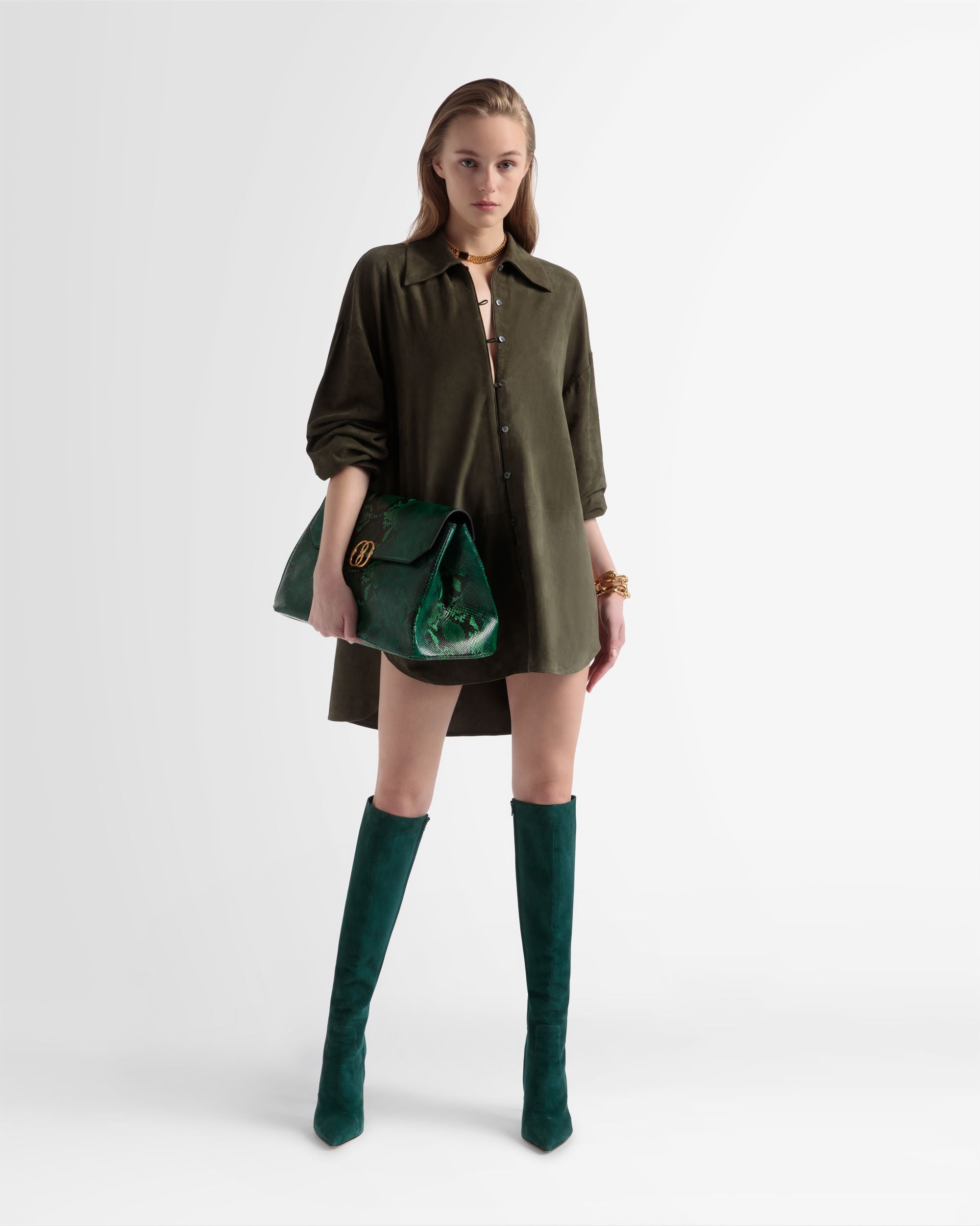 Block Boot In Suede - Women's - Bally - 06