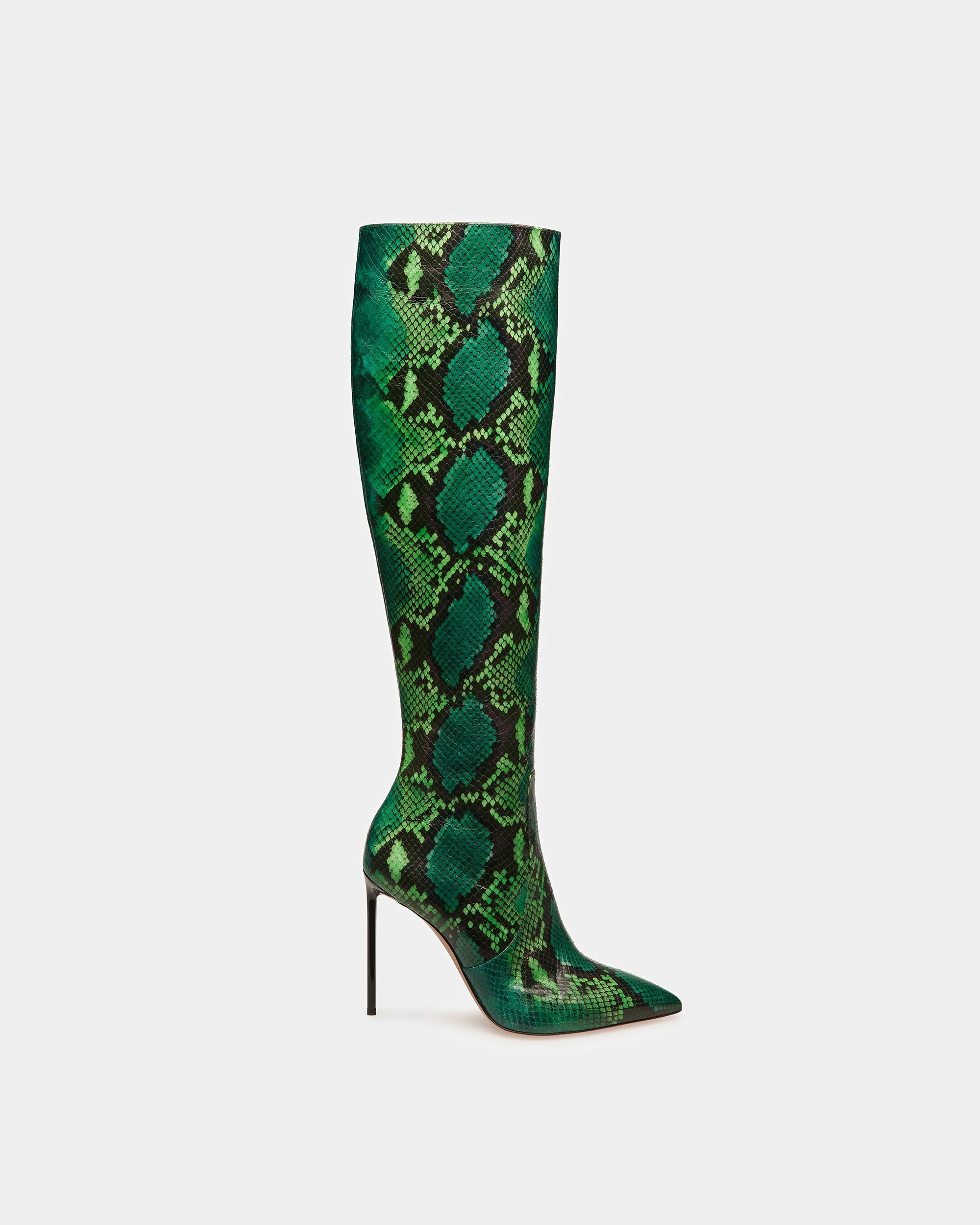 Block Boot In Python Print - Women's - Bally - 01
