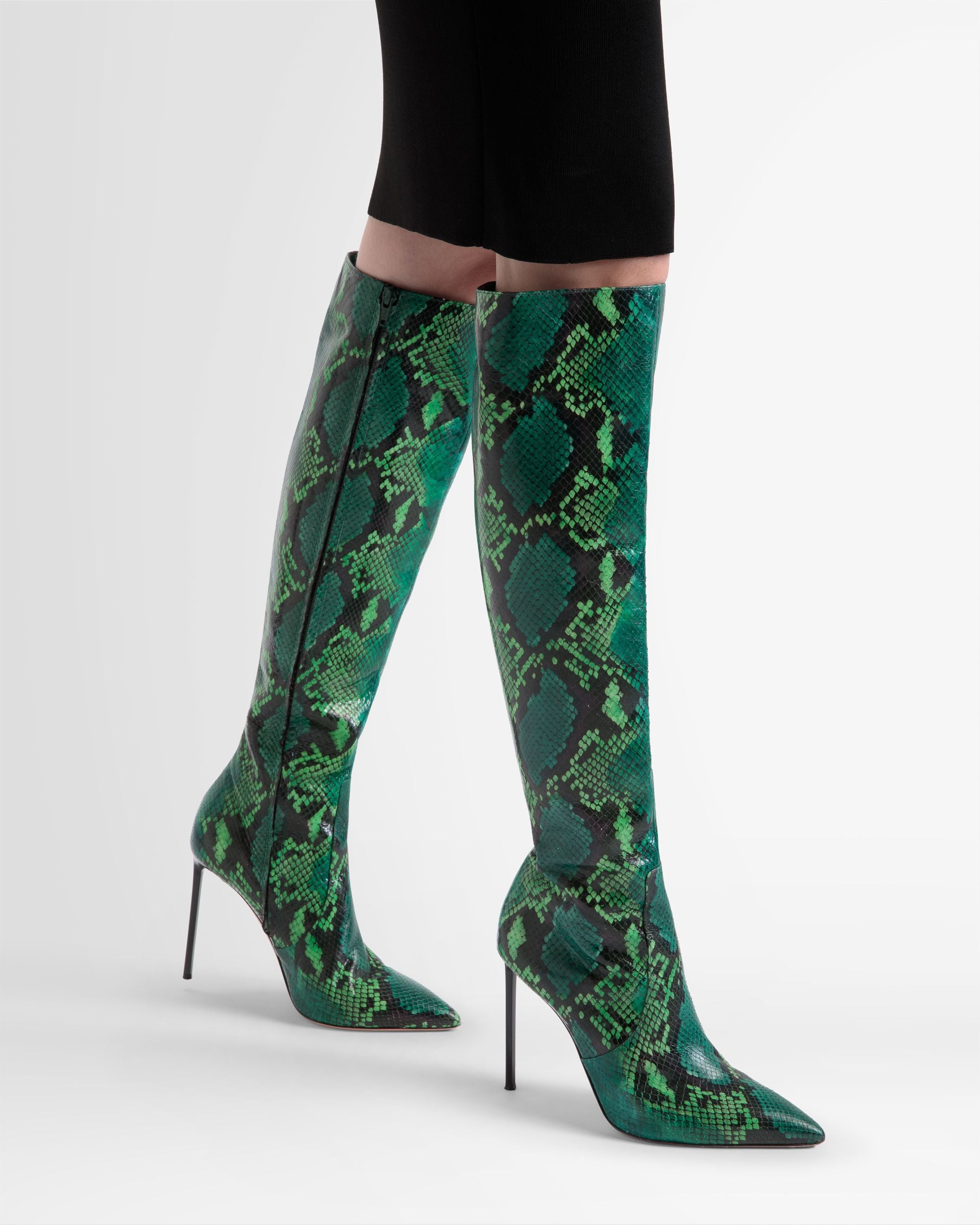 Block Boot In Python Print - Women's - Bally - 02