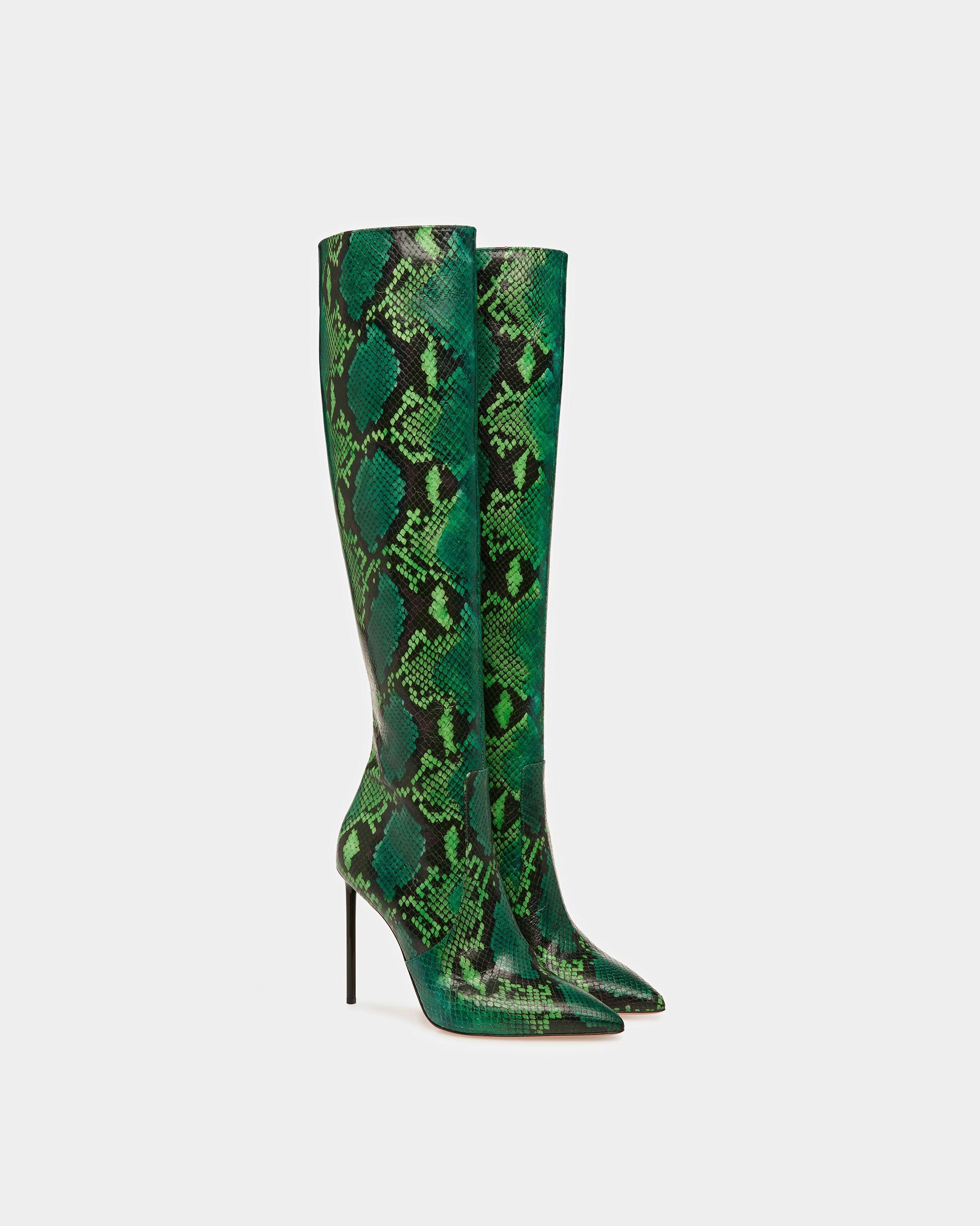 Block Boot In Python Print - Women's - Bally - 08