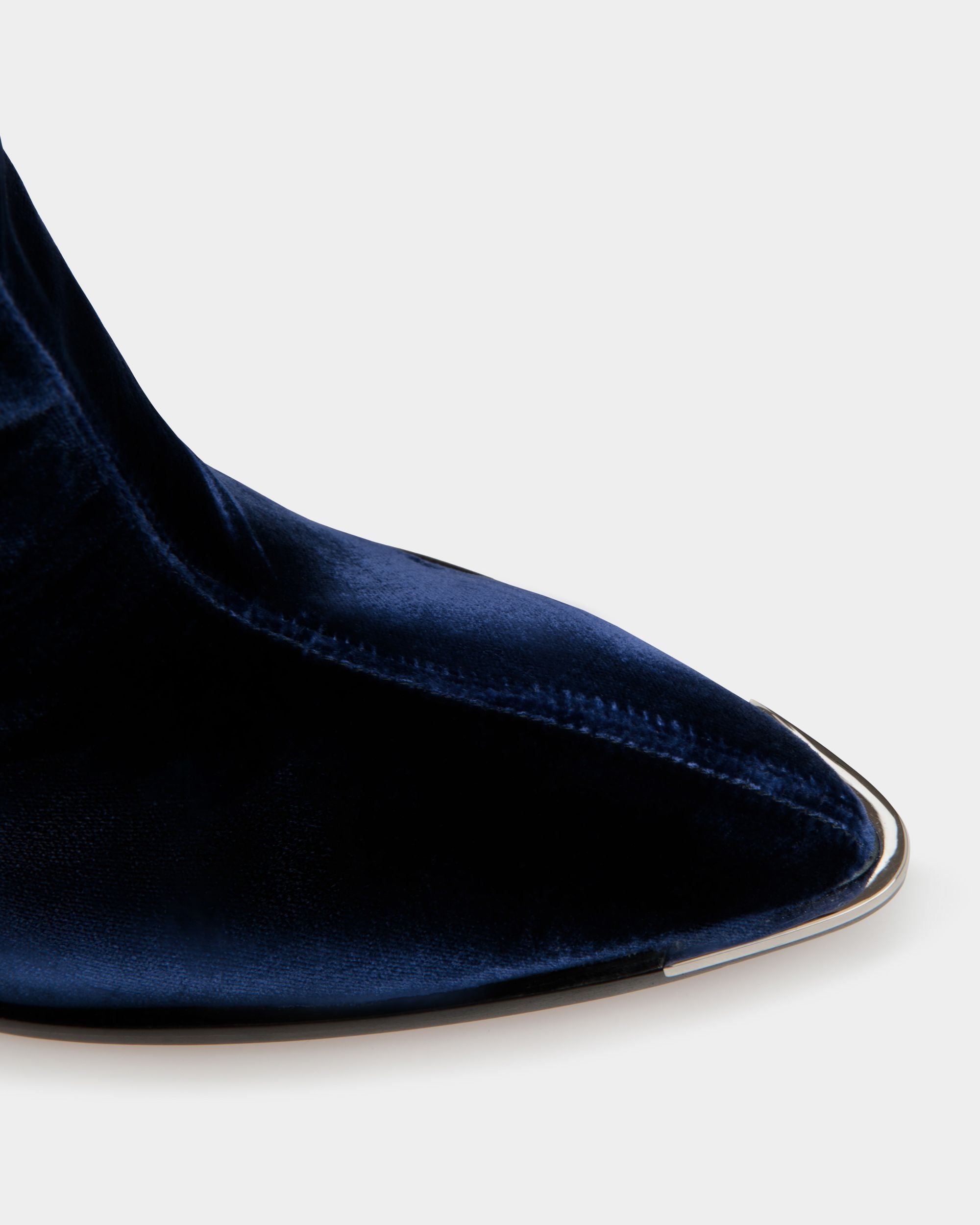 Hedy Boots In Marine Velvet - Women's - Bally - 05