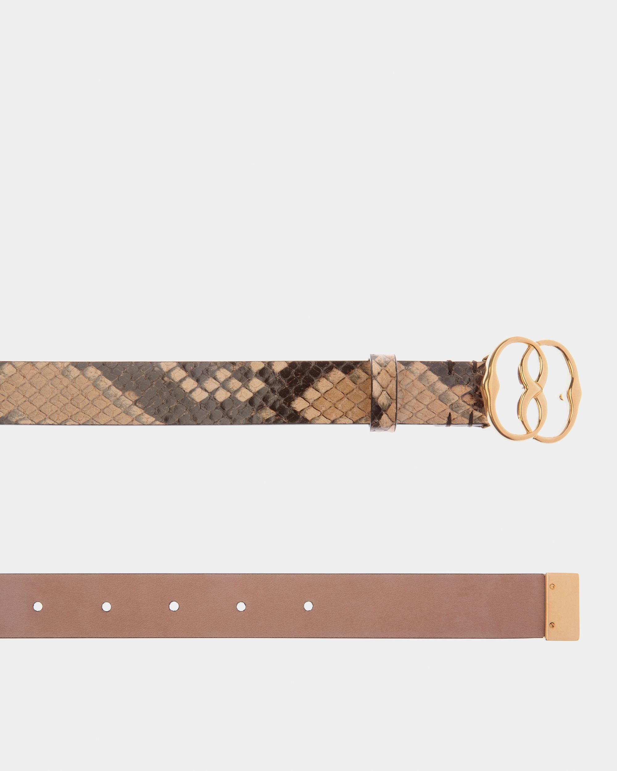 Emblem Phyton Printed 25mm Belt - Women's - Bally - 02