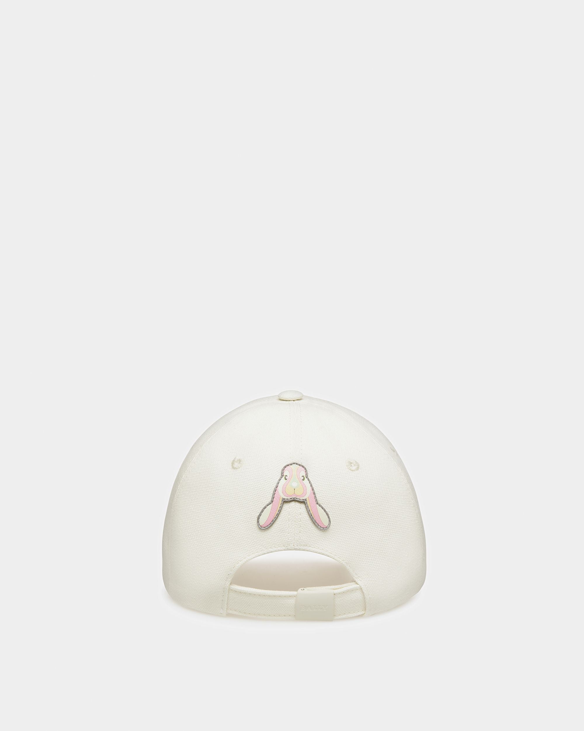 Cotton Baseball Cap Wit Rabbit Motif - Women's - Bally - 03