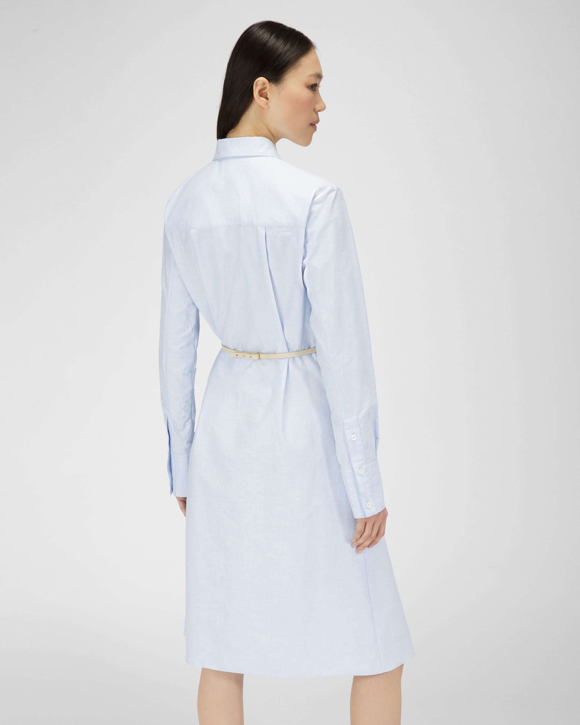 Cotton Dress In Light Blue - Women's - Bally - 03