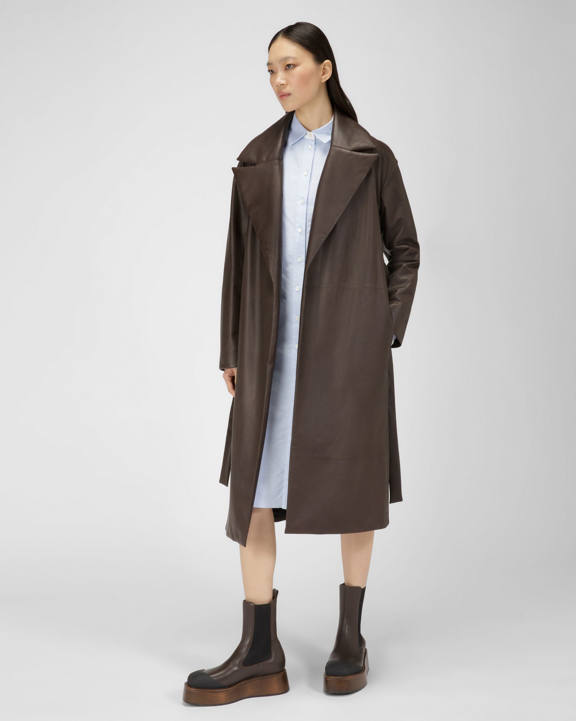 Cotton Dress In Light Blue - Women's - Bally - 04
