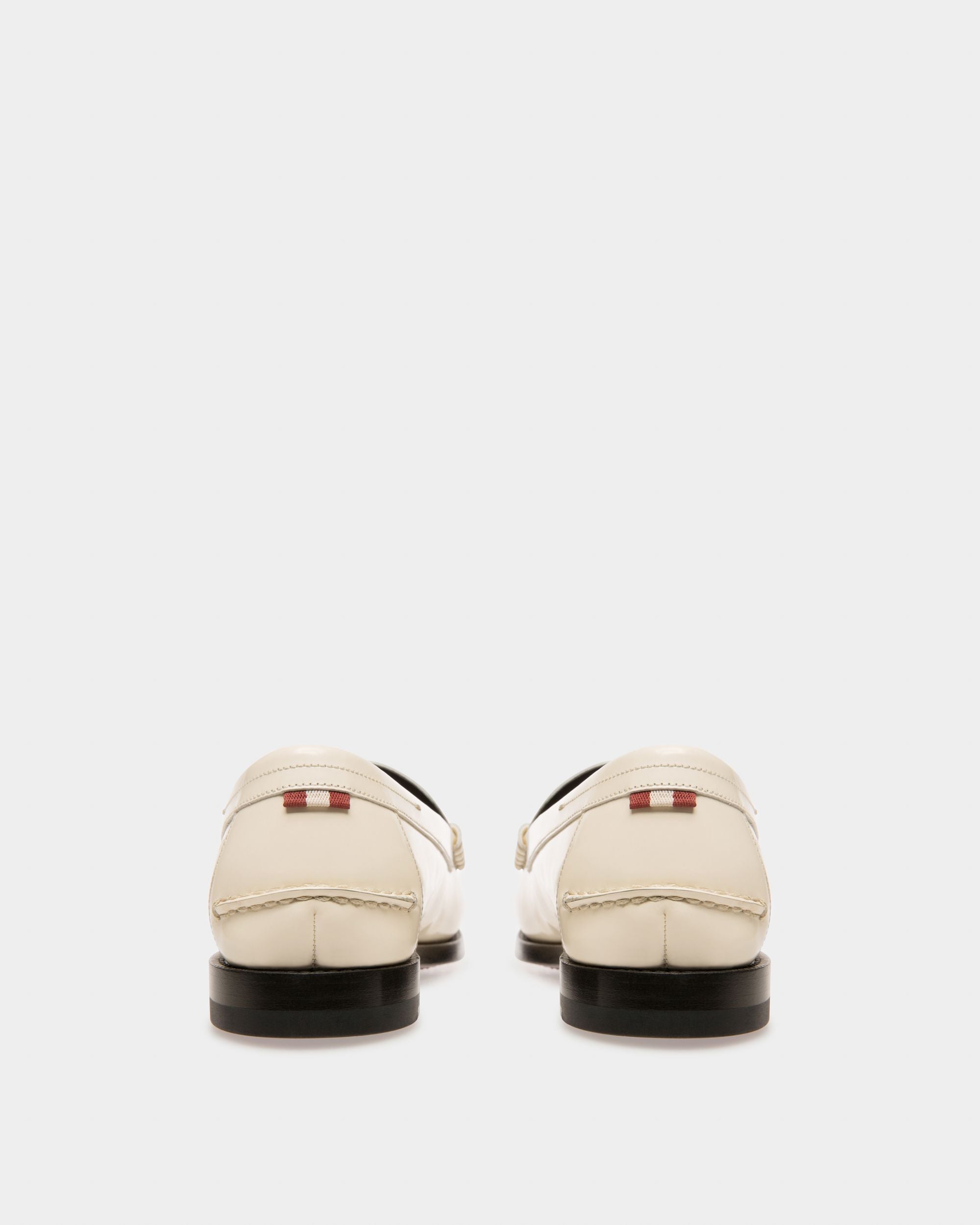 Coelo Leather Moccasins In Bone - Women's - Bally - 04