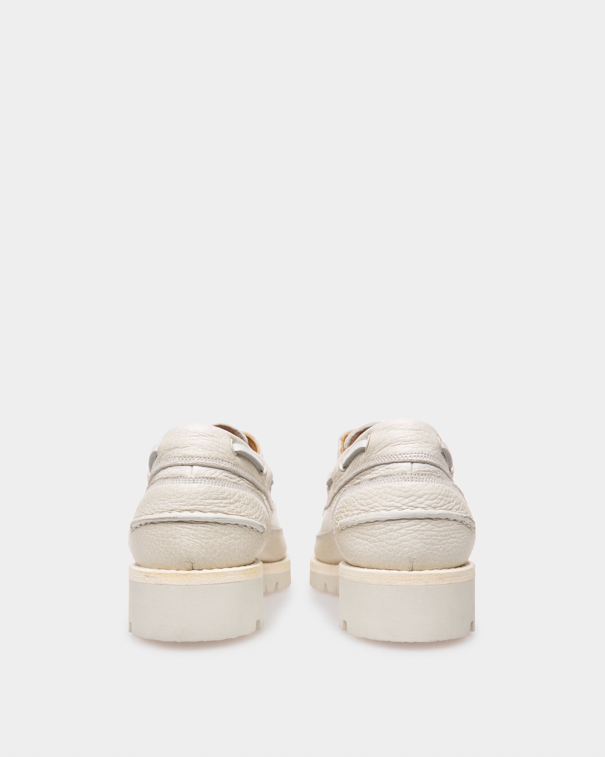 Trendal Leather Moccasin In Denty White - Women's - Bally - 03
