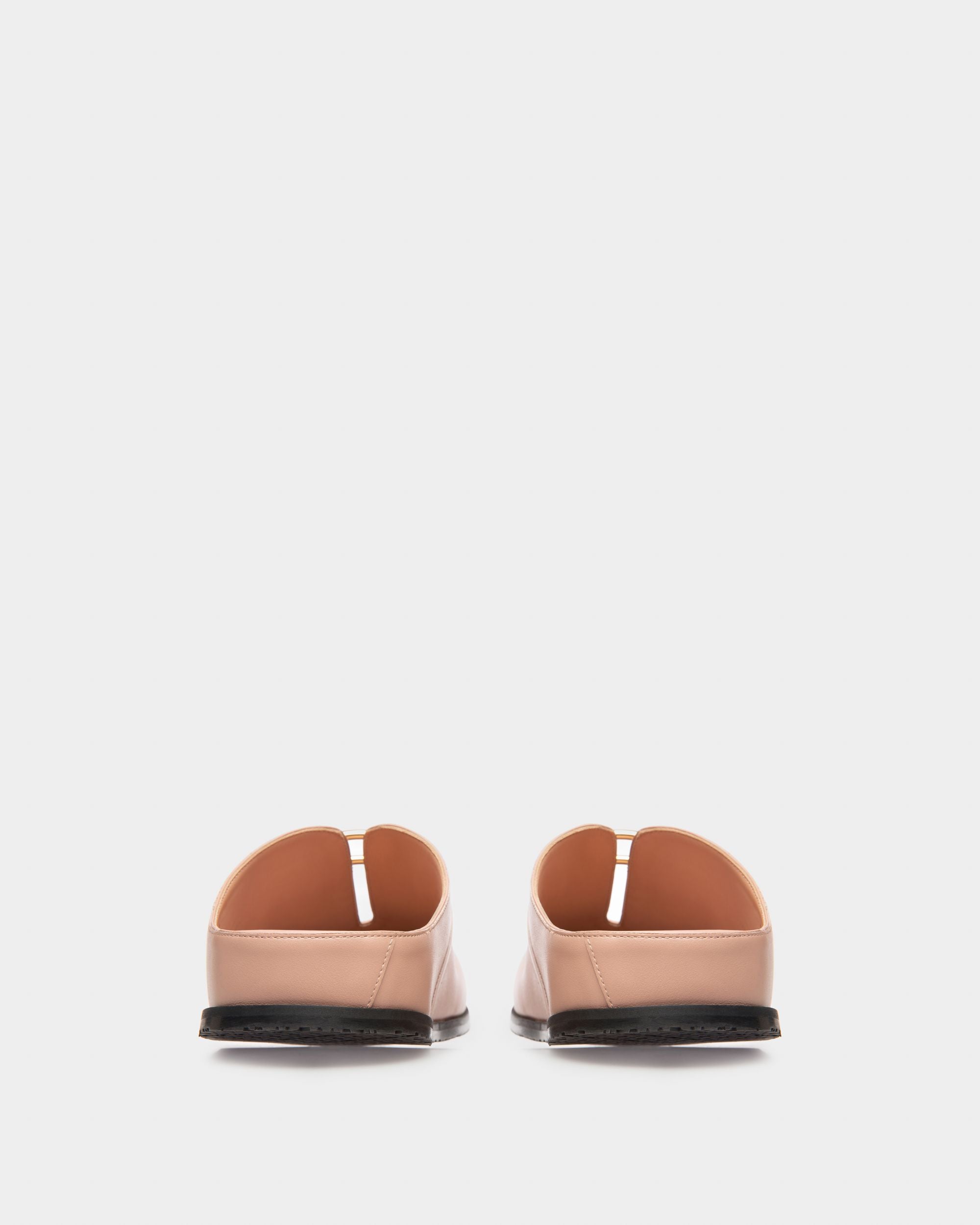 Francine Leather Slippers In Pink - Women's - Bally - 04