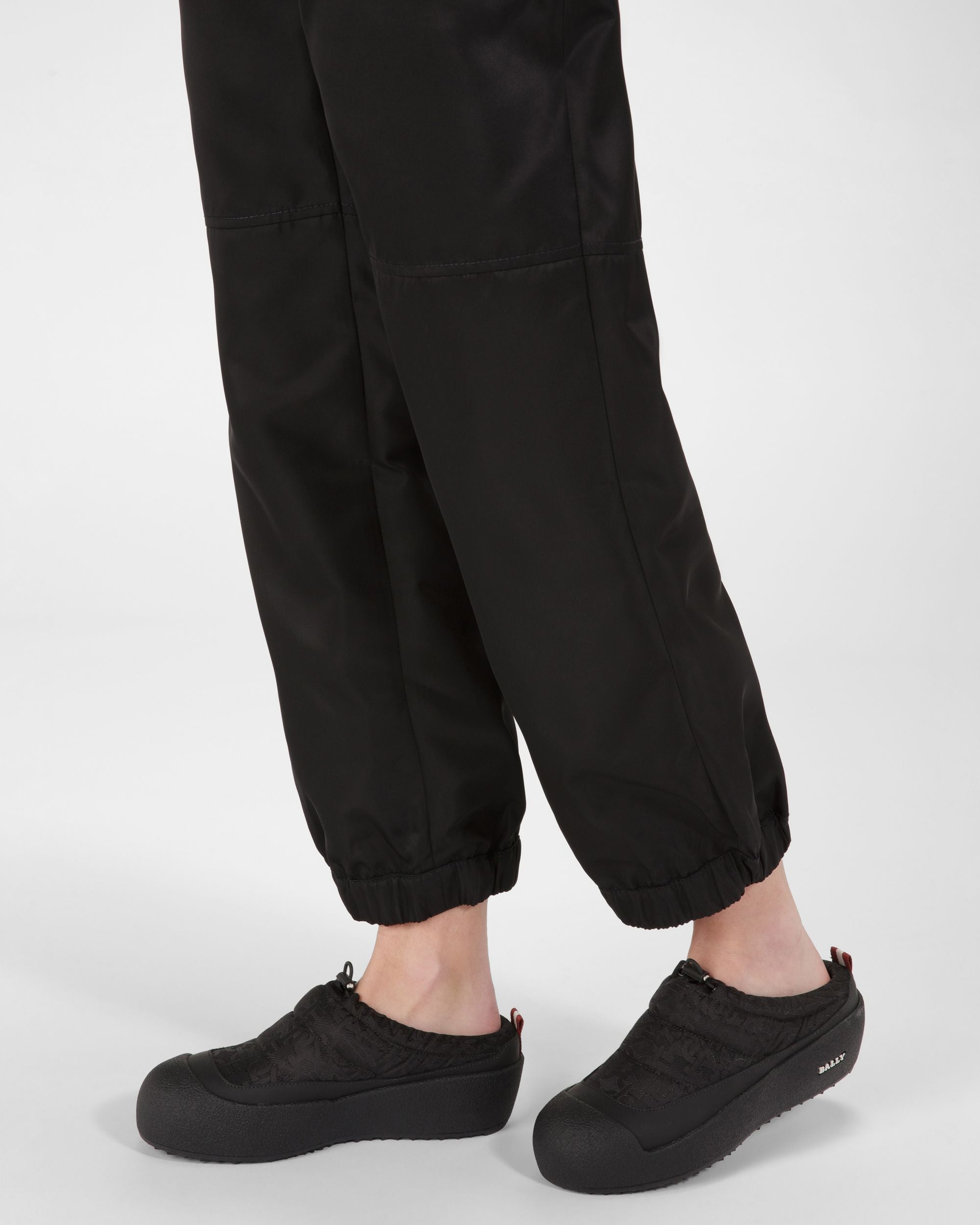 Carys Nylon Jacquard Slippers In Black - Women's - Bally - 07