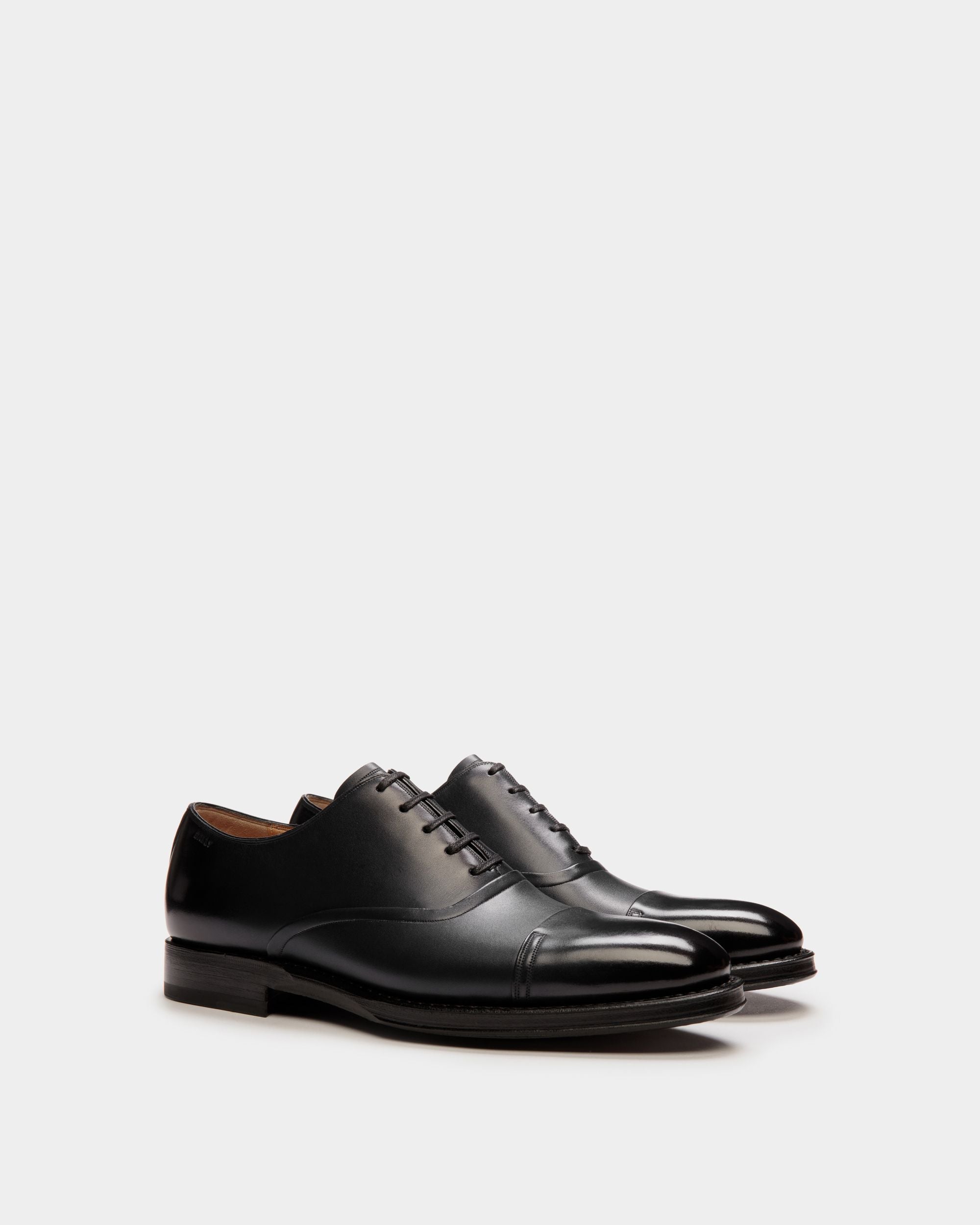 Scribe Un Oxford in Black Leather - Women's - Bally - 03