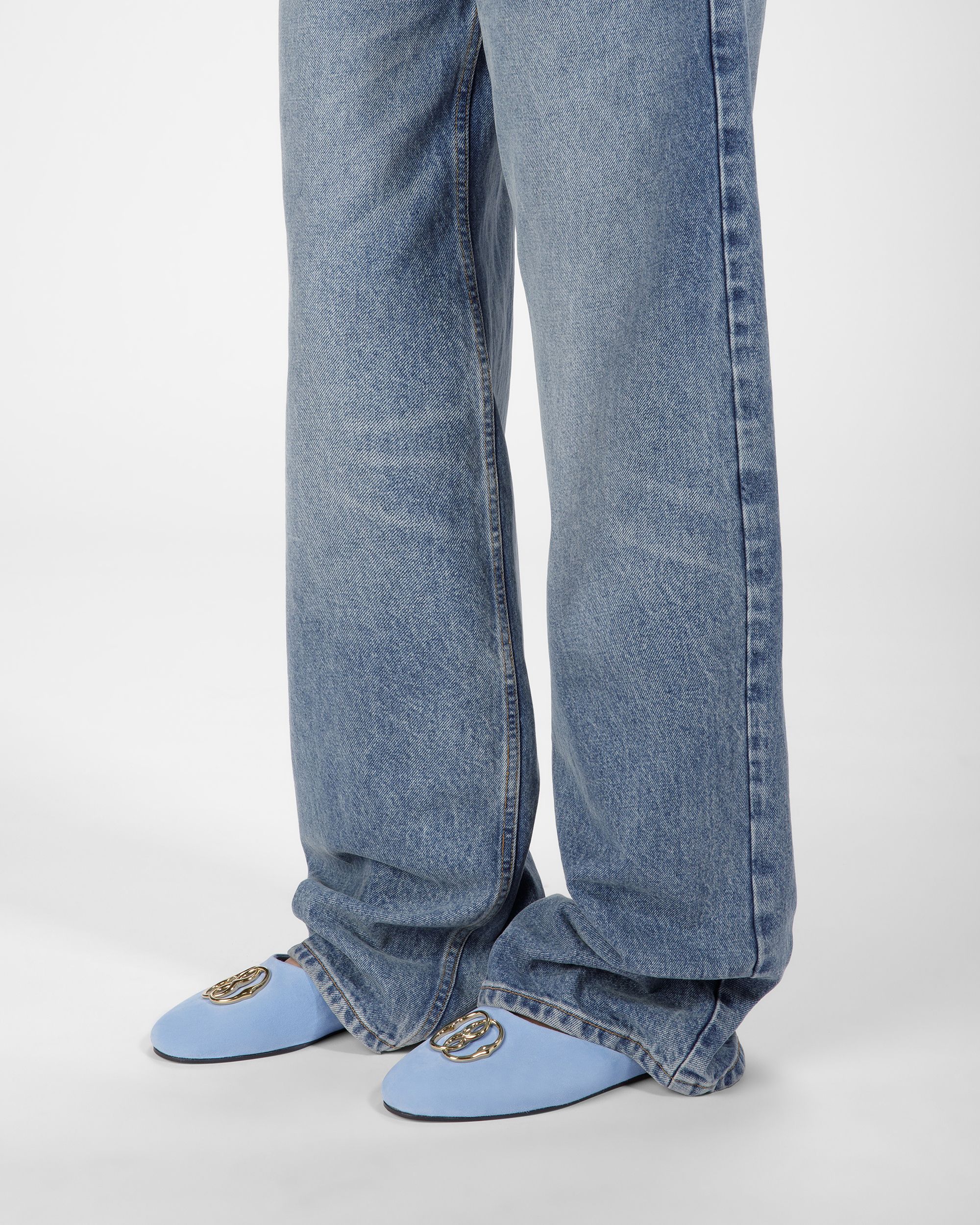 Emblem Loafer In Suede - Women's - Bally - 06