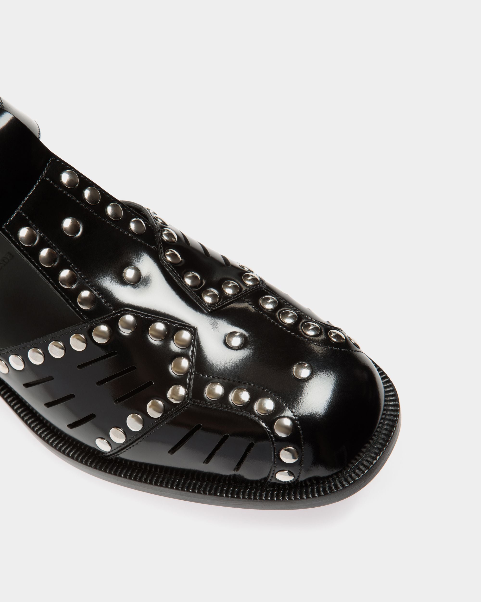 Spiegel Flat Sandal in Black Leather - Women's - Bally - 05
