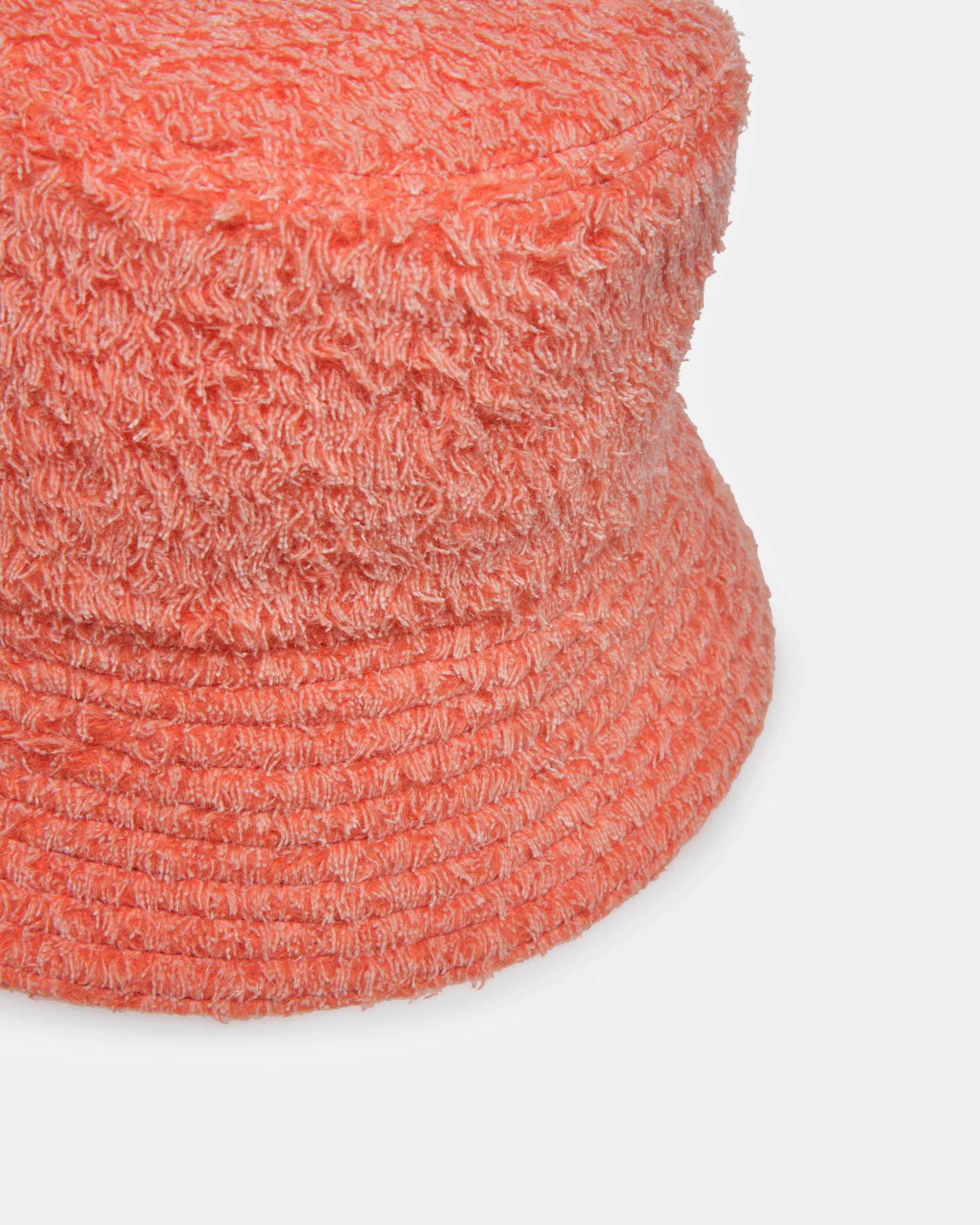 Mixed Wool Bucket Hat In Orange - Women's - Bally - 04