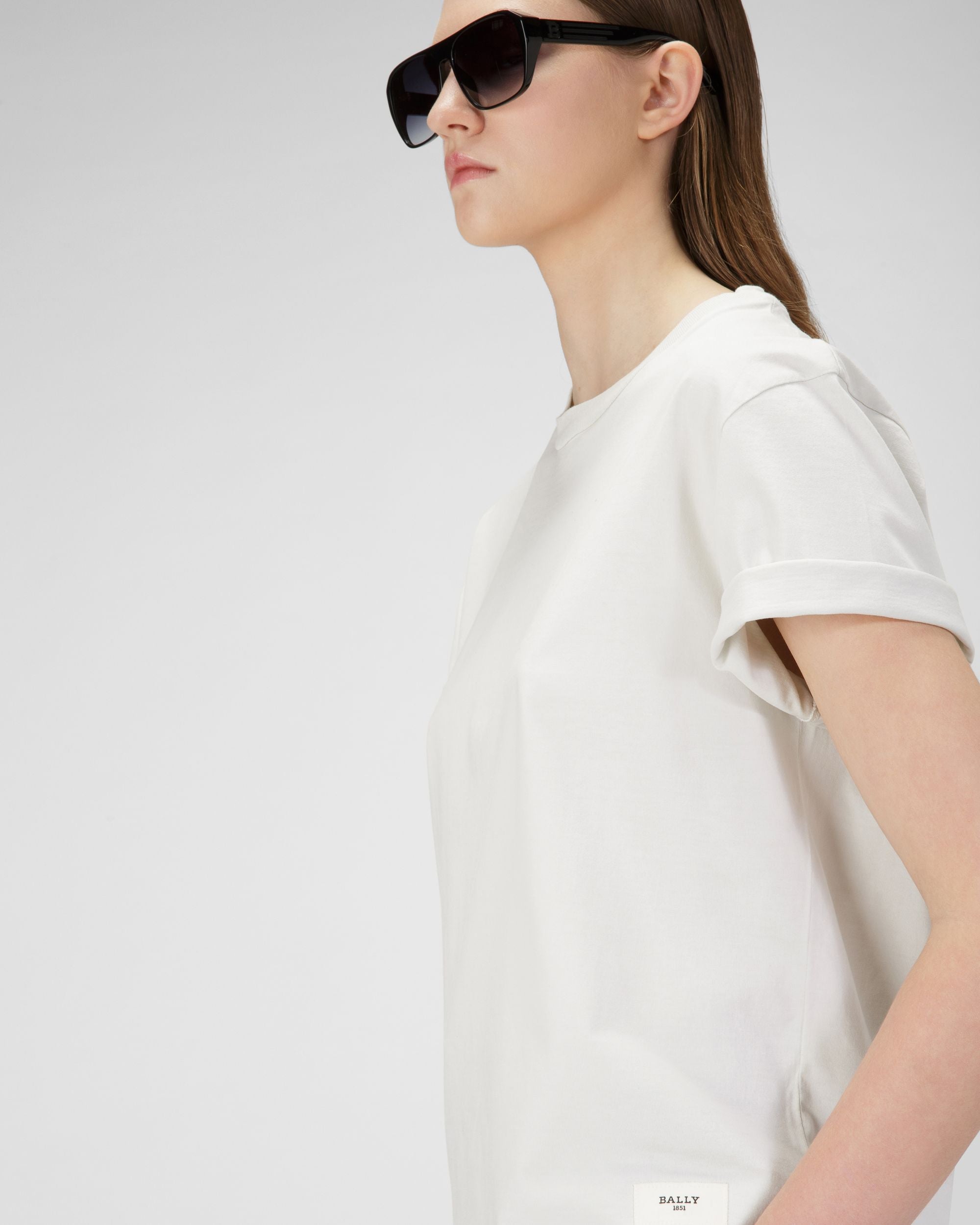 Logo Cotton T-Shirt - Women's - Bally - 02
