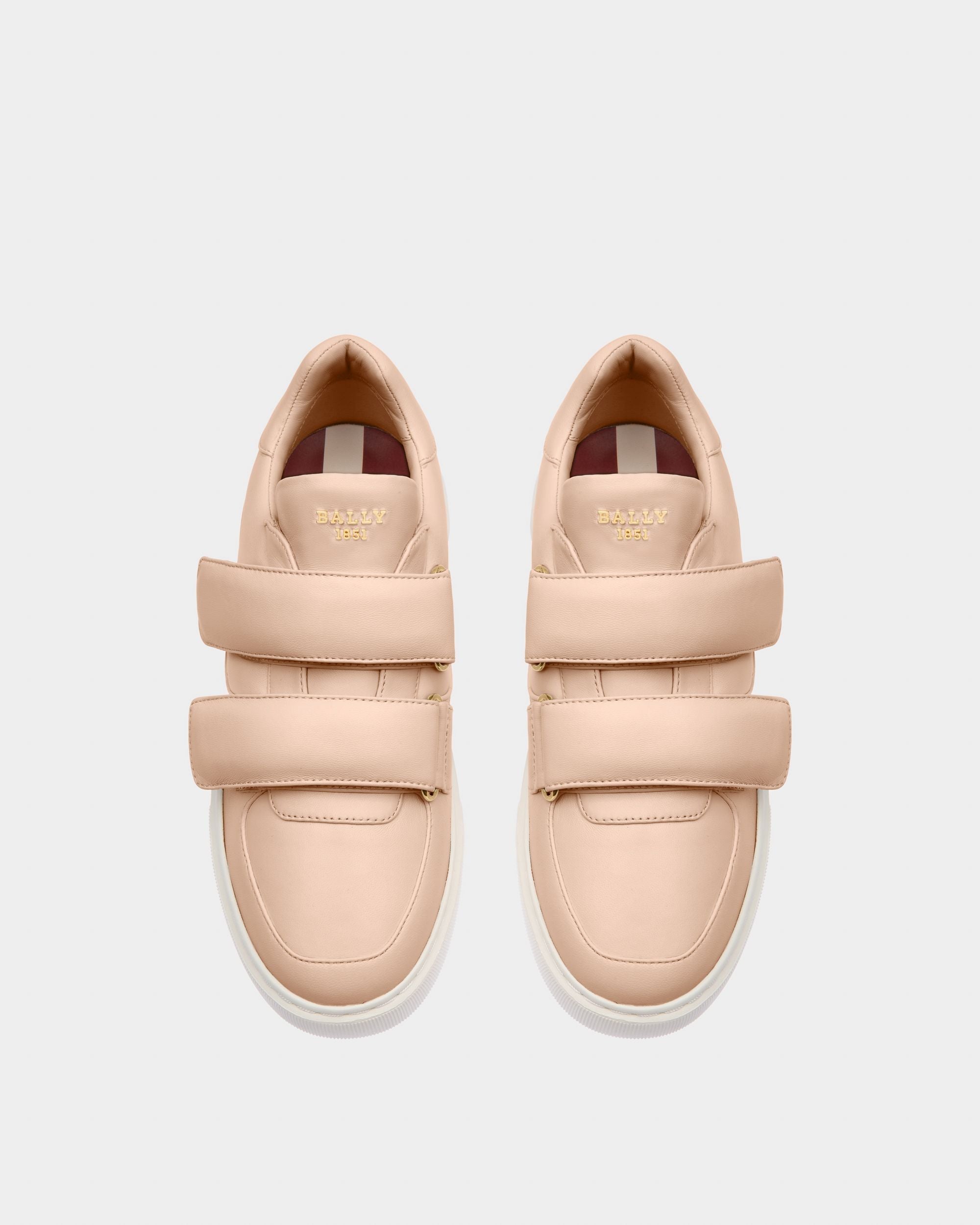 Maylor Leather Sneakers In Blenh Pink - Women's - Bally - 02