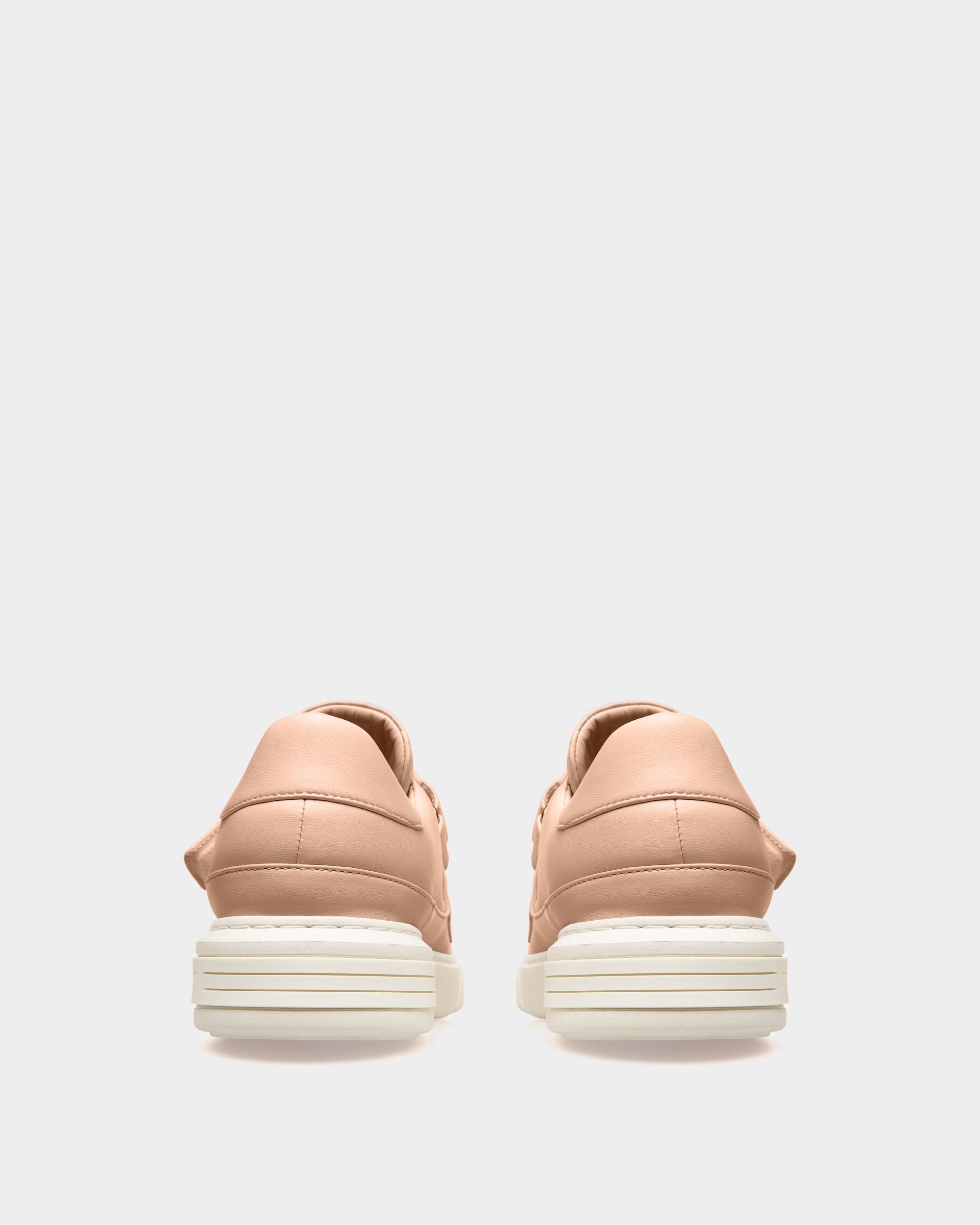 Maylor Leather Sneakers In Blenh Pink - Women's - Bally - 04