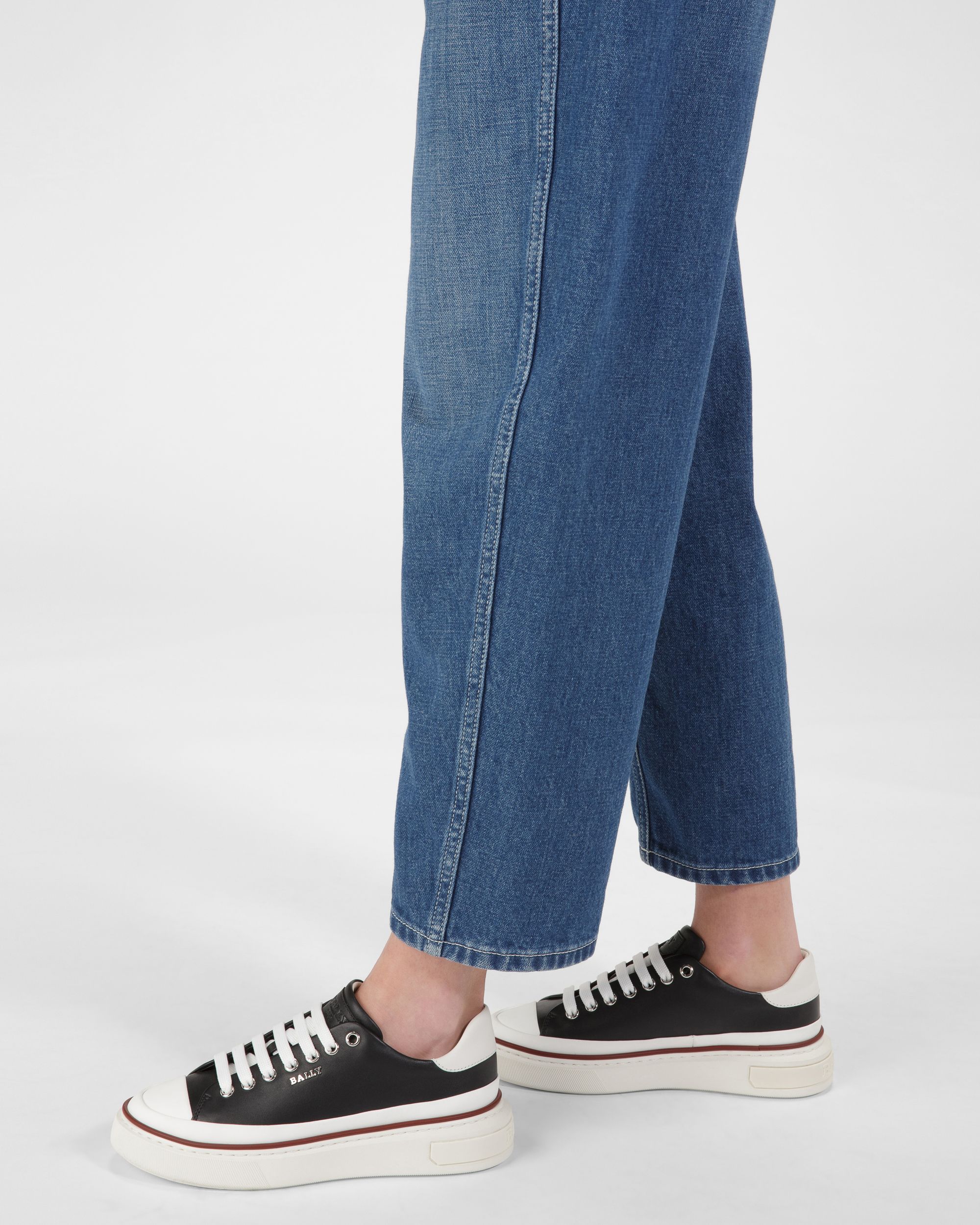 Maily Leather Sneakers In Black - Women's - Bally - 05