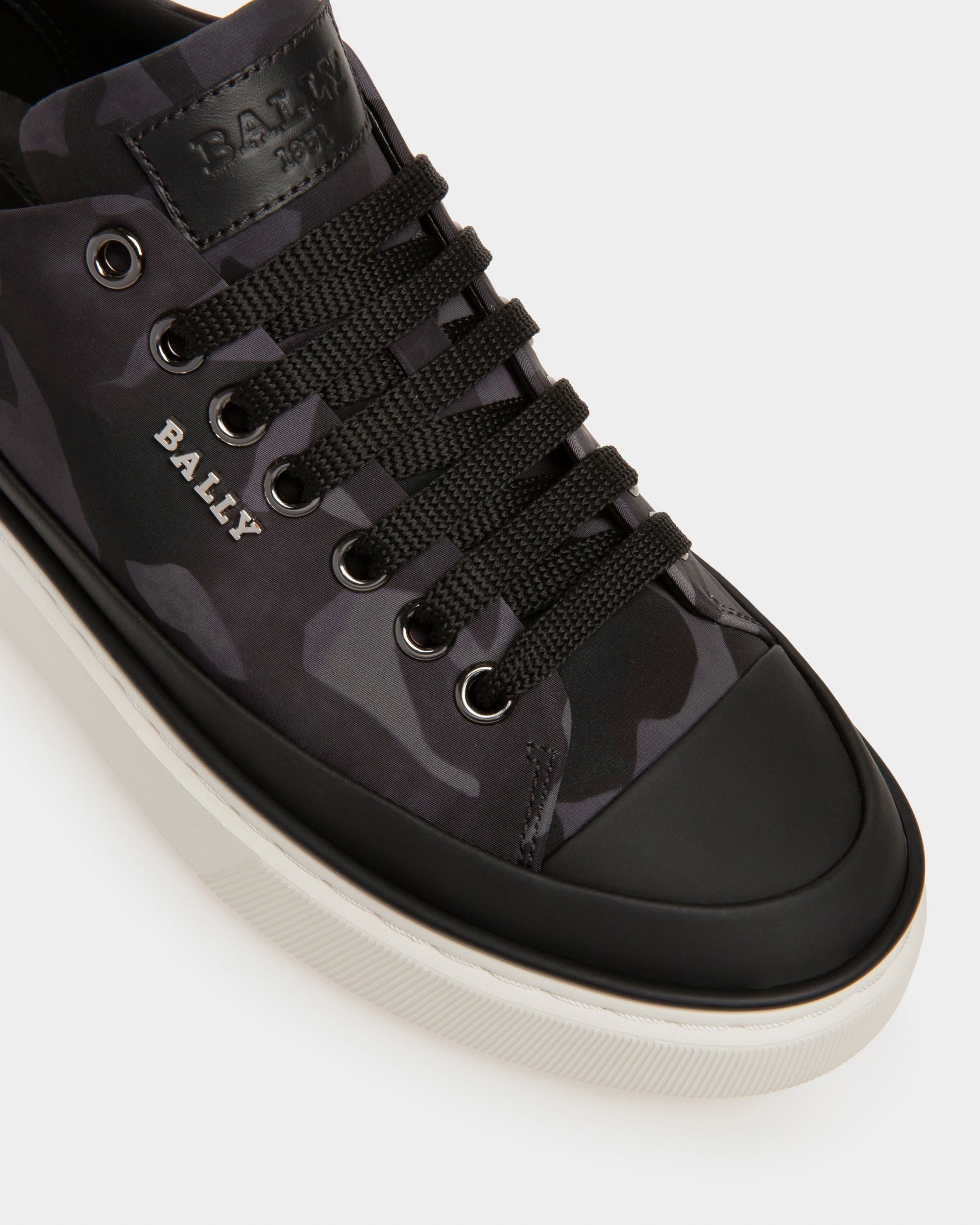 Maily Recycled Polyester And Leather Sneakers In Black - Women's - Bally - 06