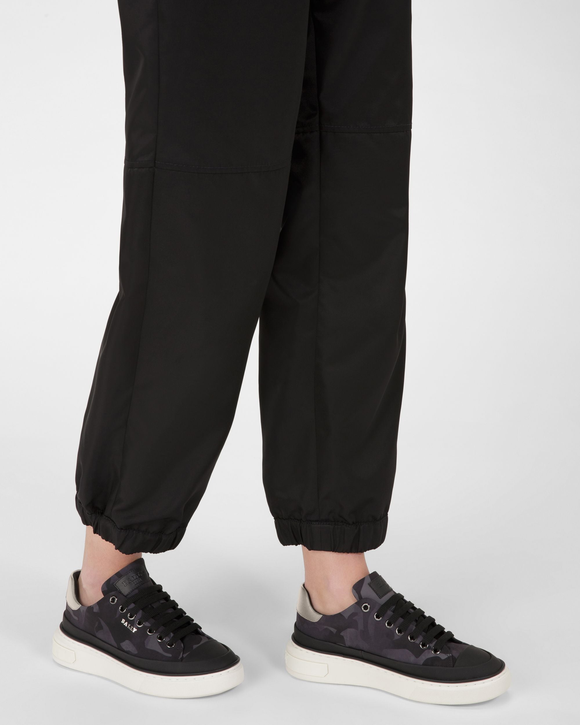 Maily Recycled Polyester And Leather Sneakers In Black - Women's - Bally - 07