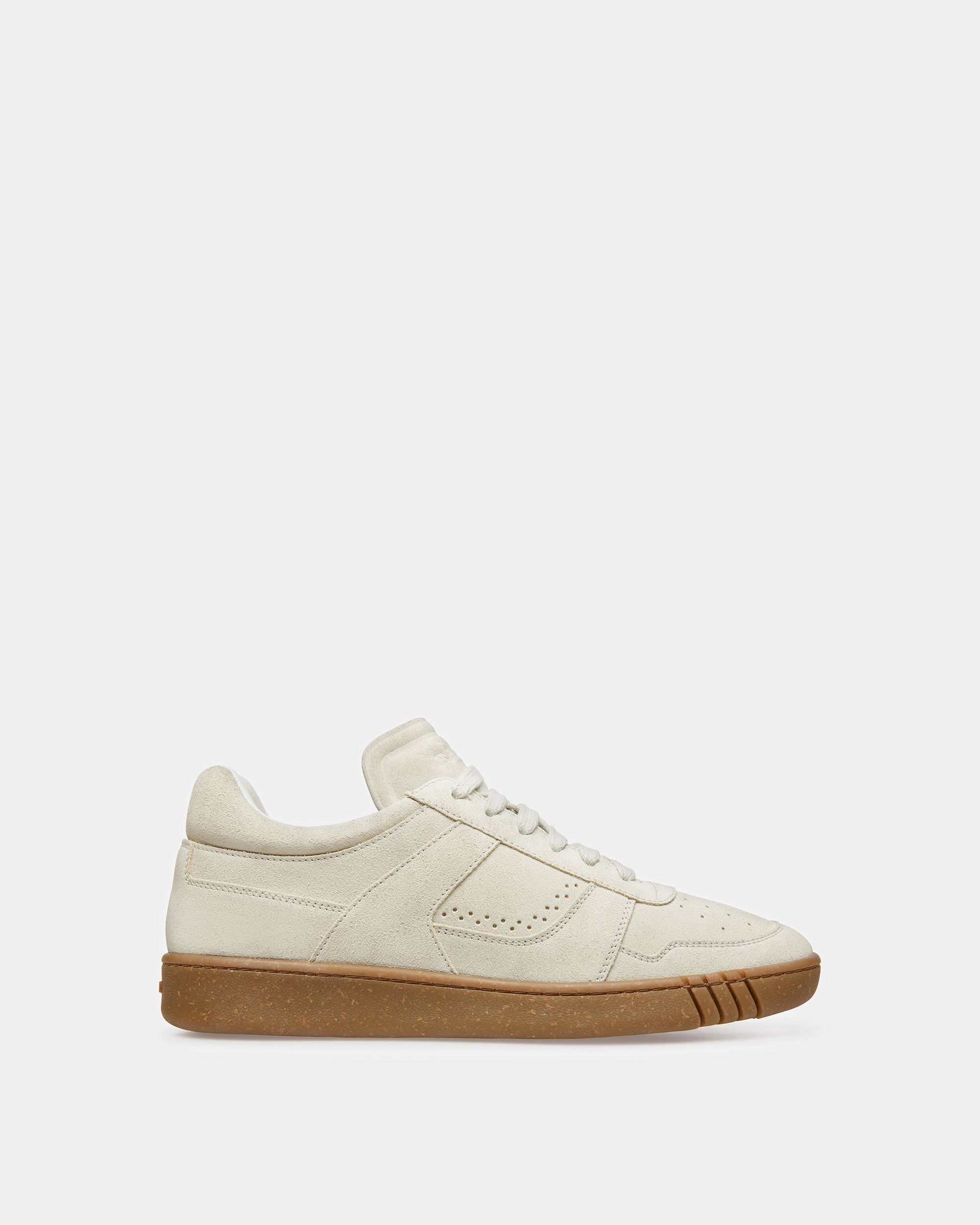 Weky Leather Sneakers In Dusty White - Women's - Bally - 01