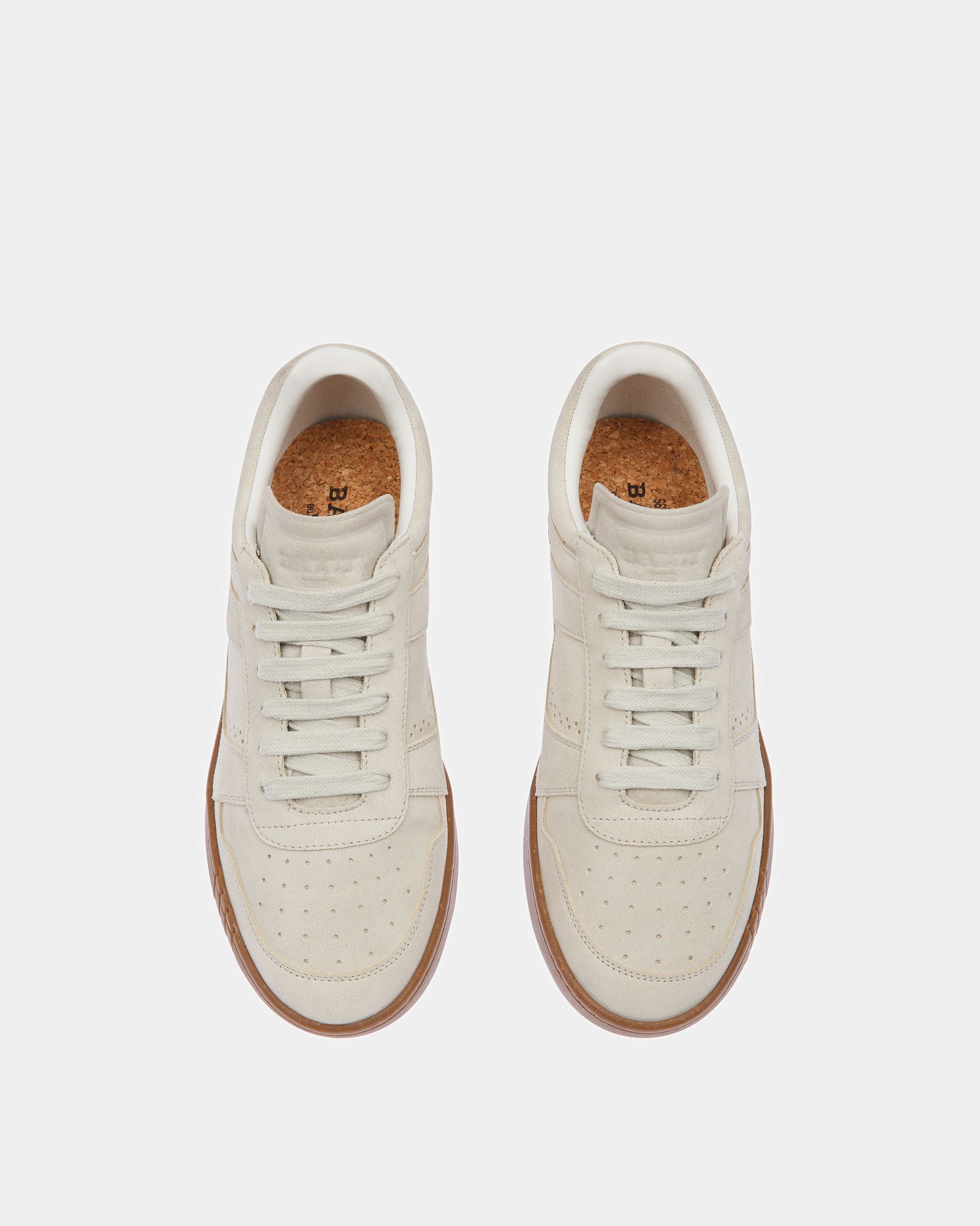 Weky Leather Sneakers In Dusty White - Women's - Bally - 02