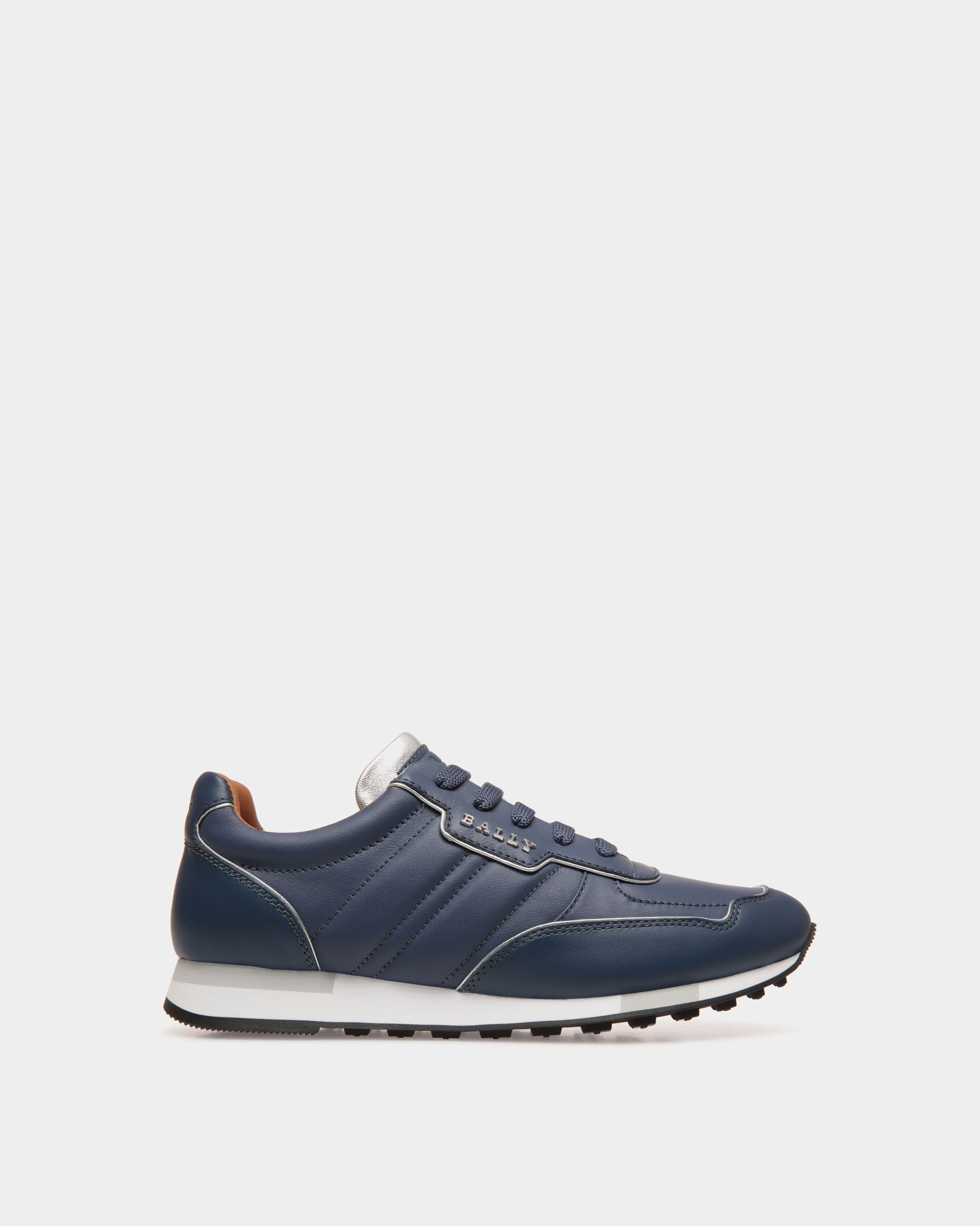 Sneaker In Blue  Leather - Women's - Bally - 01