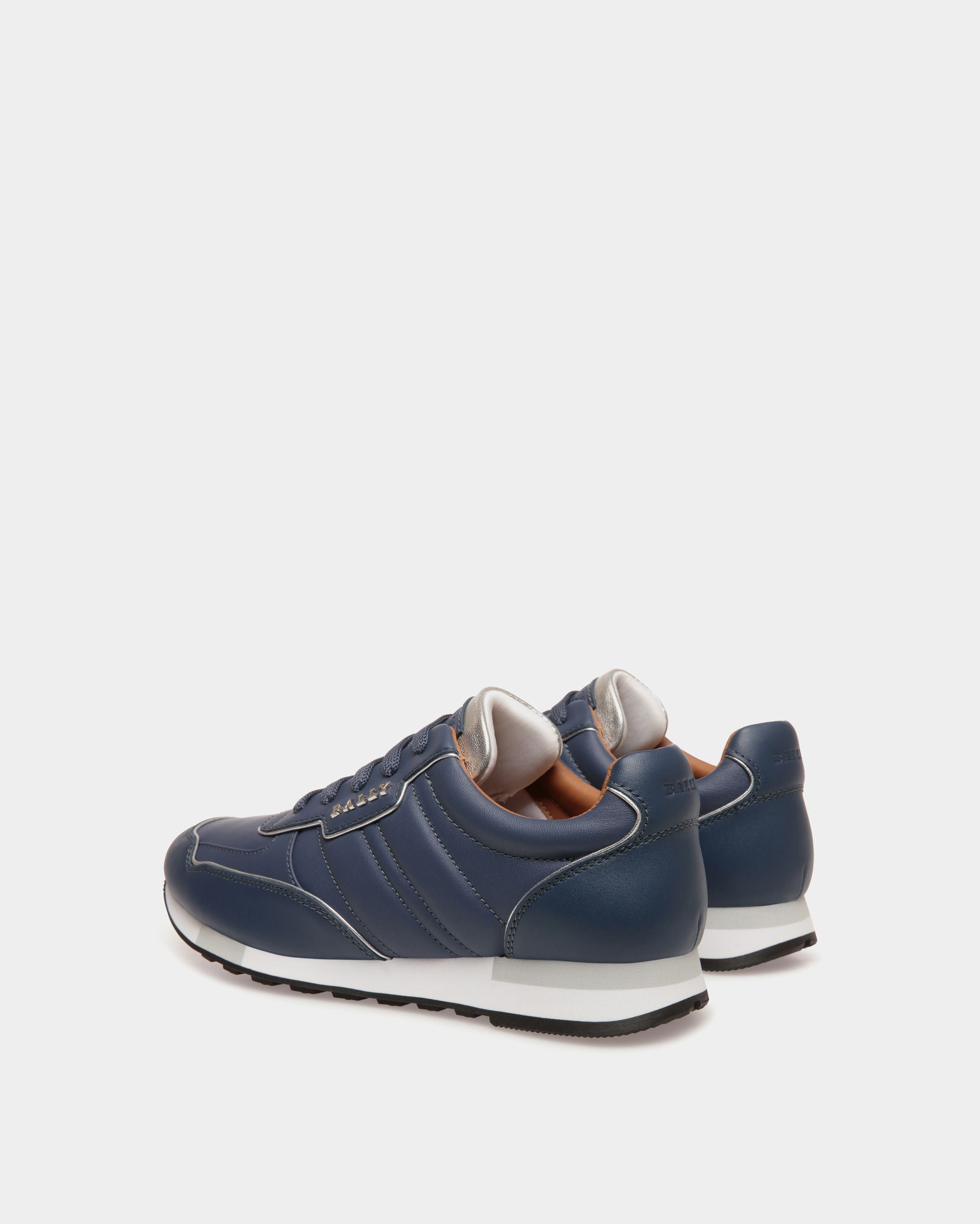 Sneaker In Blue  Leather - Women's - Bally - 03