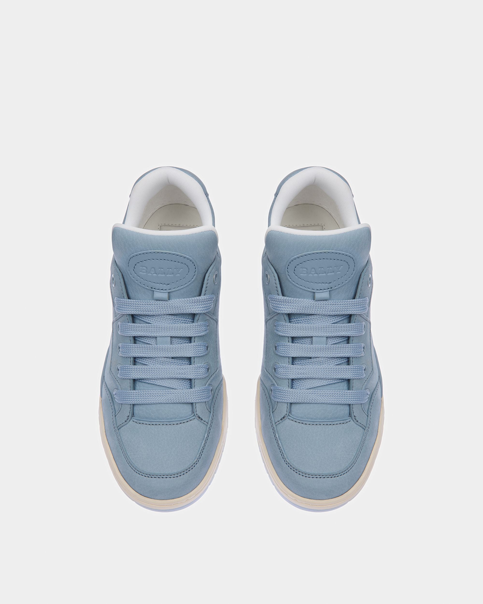 Kiro Leather Sneakers In Light Blue - Women's - Bally - 02