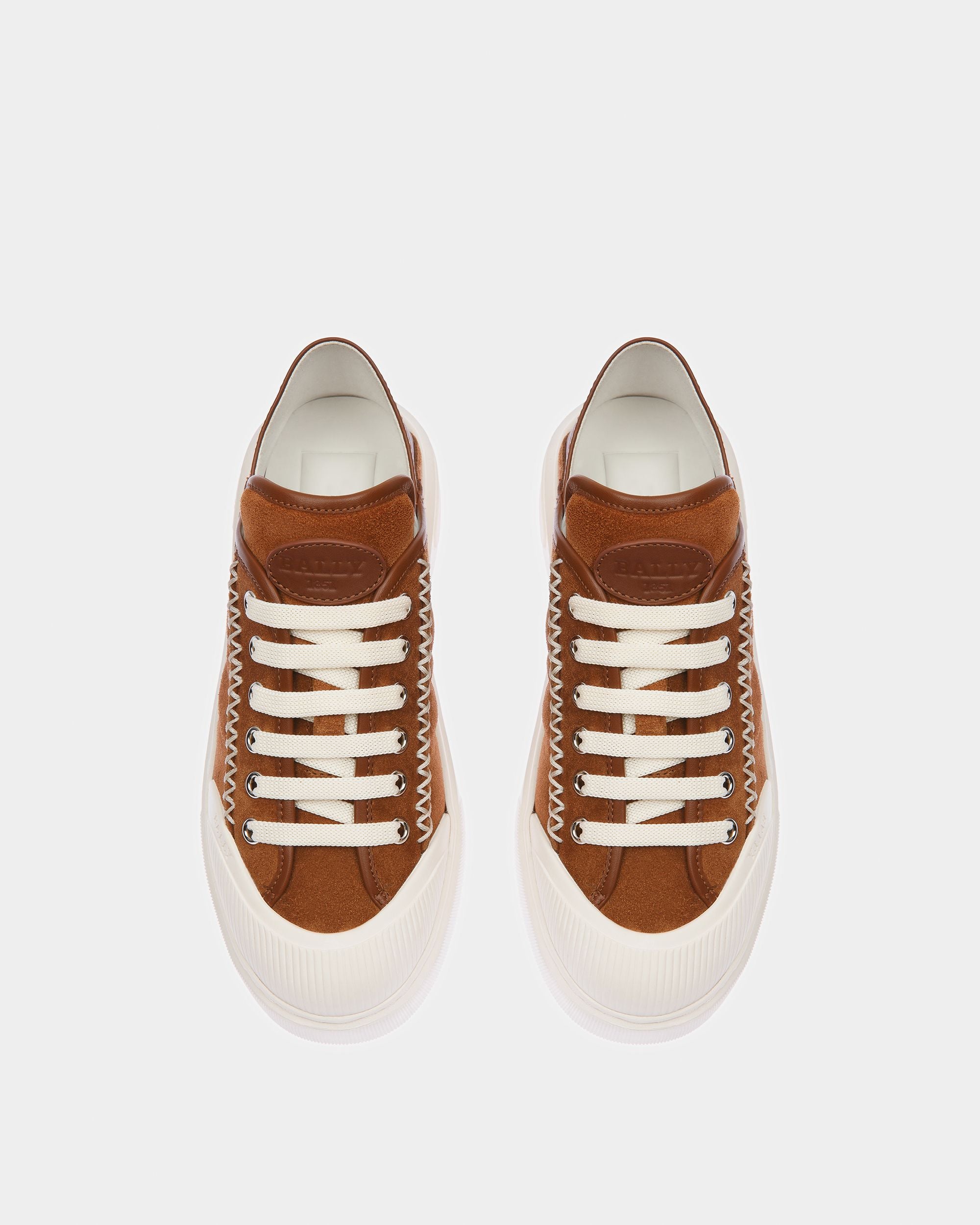 Marily Suede Sneakers In Brown - Women's - Bally - 02