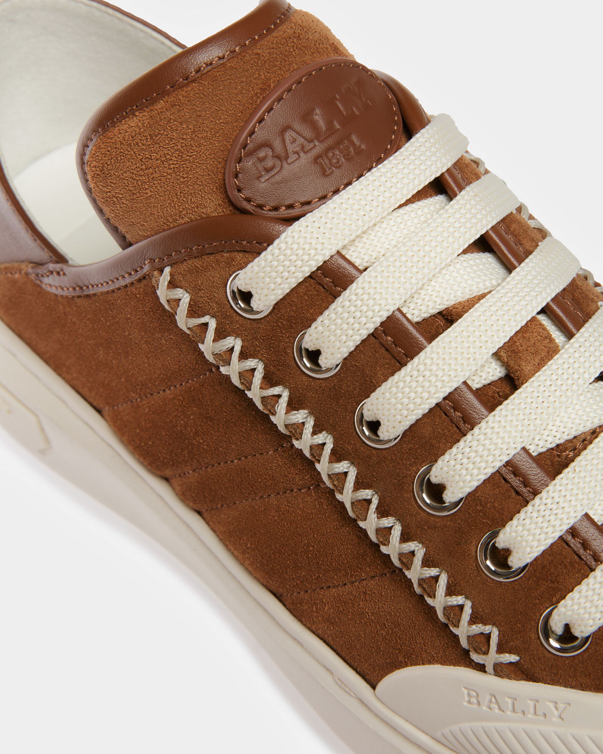 Marily Suede Sneakers In Brown - Women's - Bally - 06