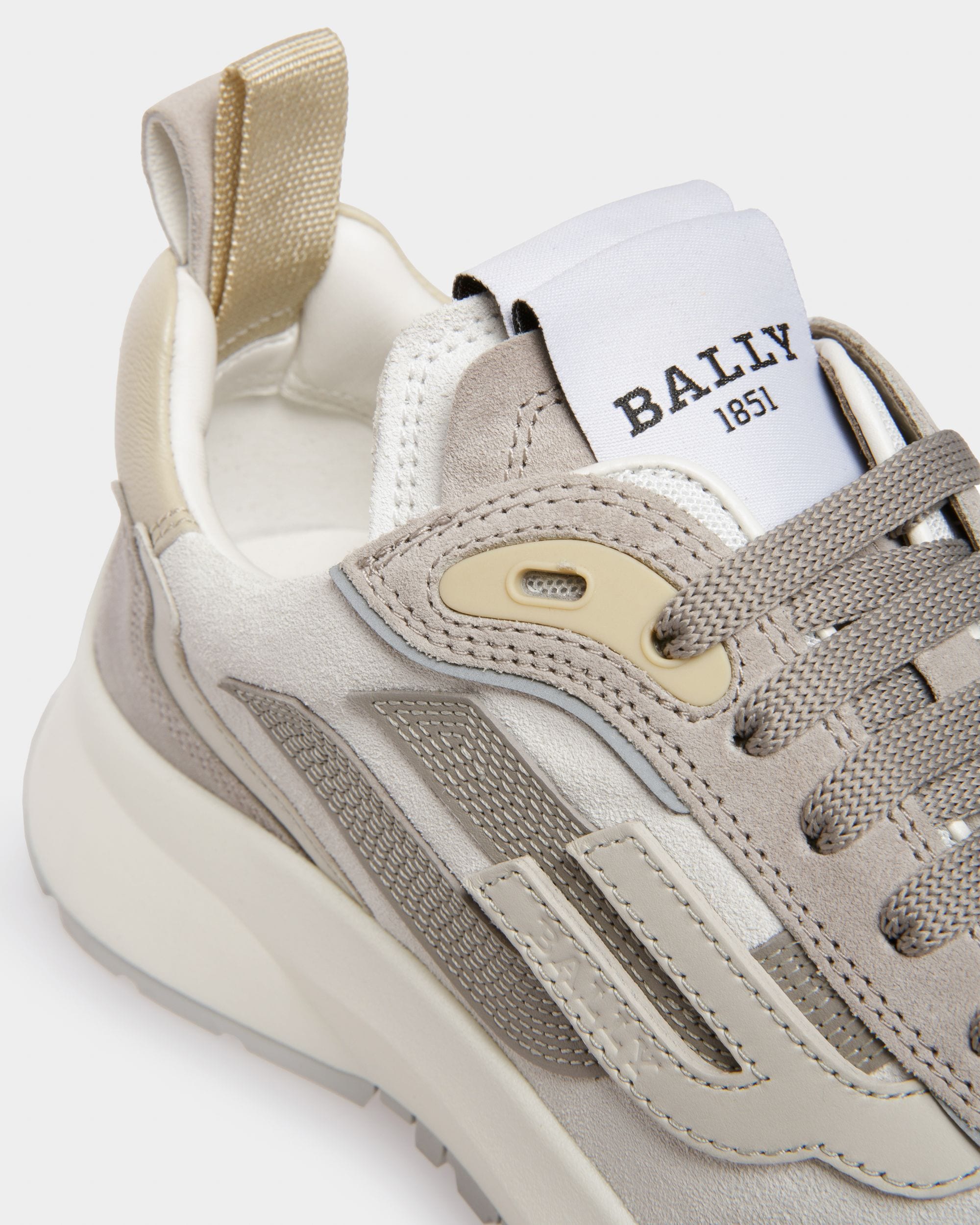 Darky Leather Sneakers In Grey - Women's - Bally - 06