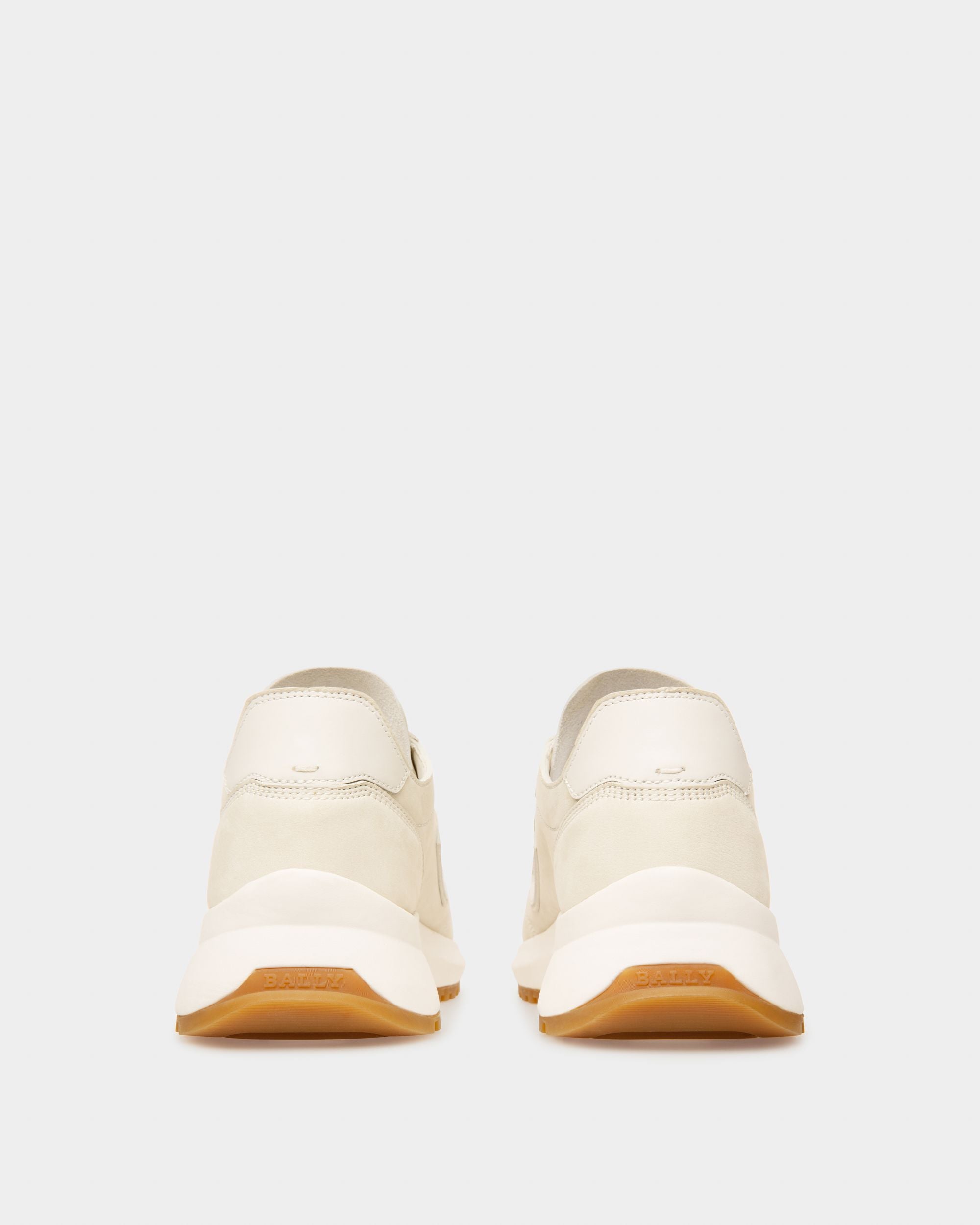 Demyl Leather Sneakers In Denty White & White - Women's - Bally - 04
